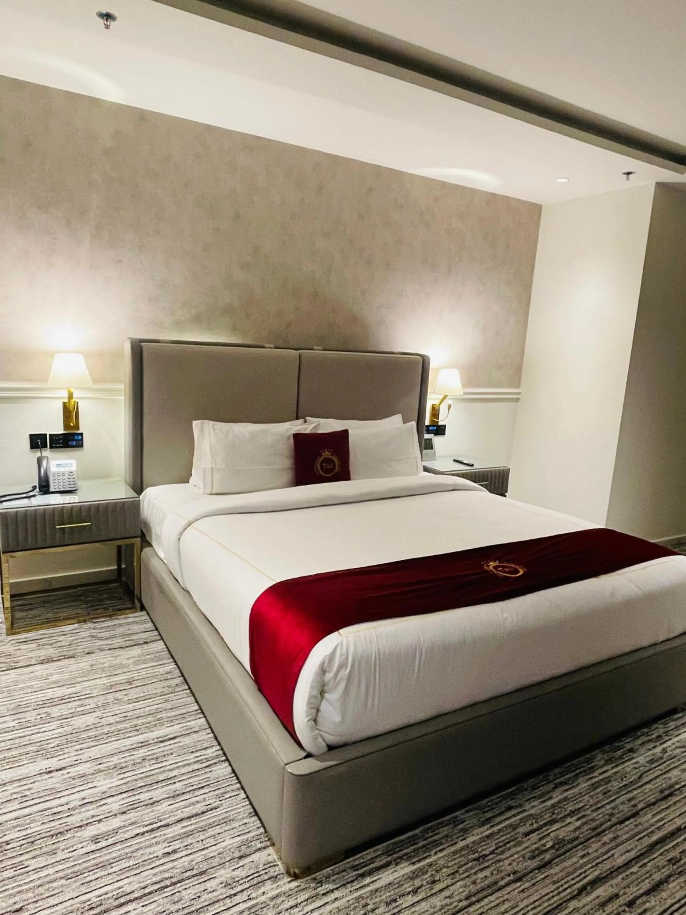 Bed in Taj Signature Hotel Islamabad