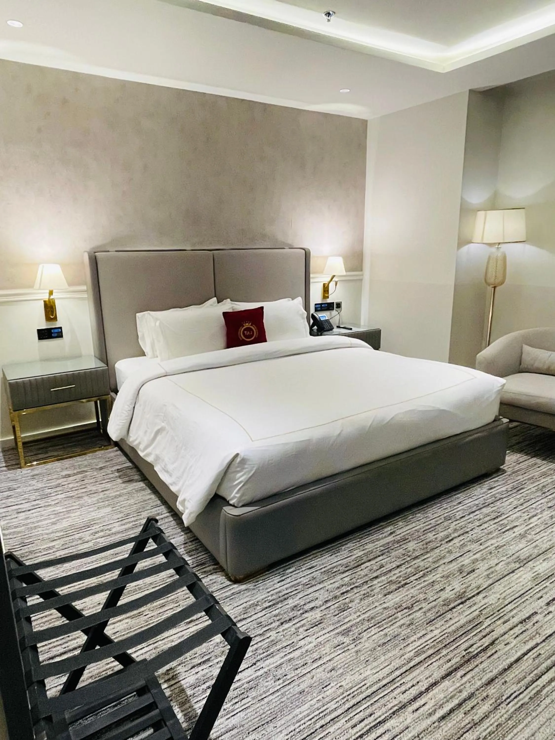 Bed in Taj Signature Hotel Islamabad