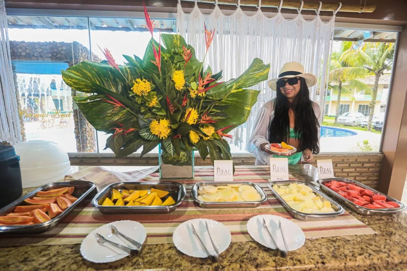 Buffet breakfast in Hotel Real Comandatuba