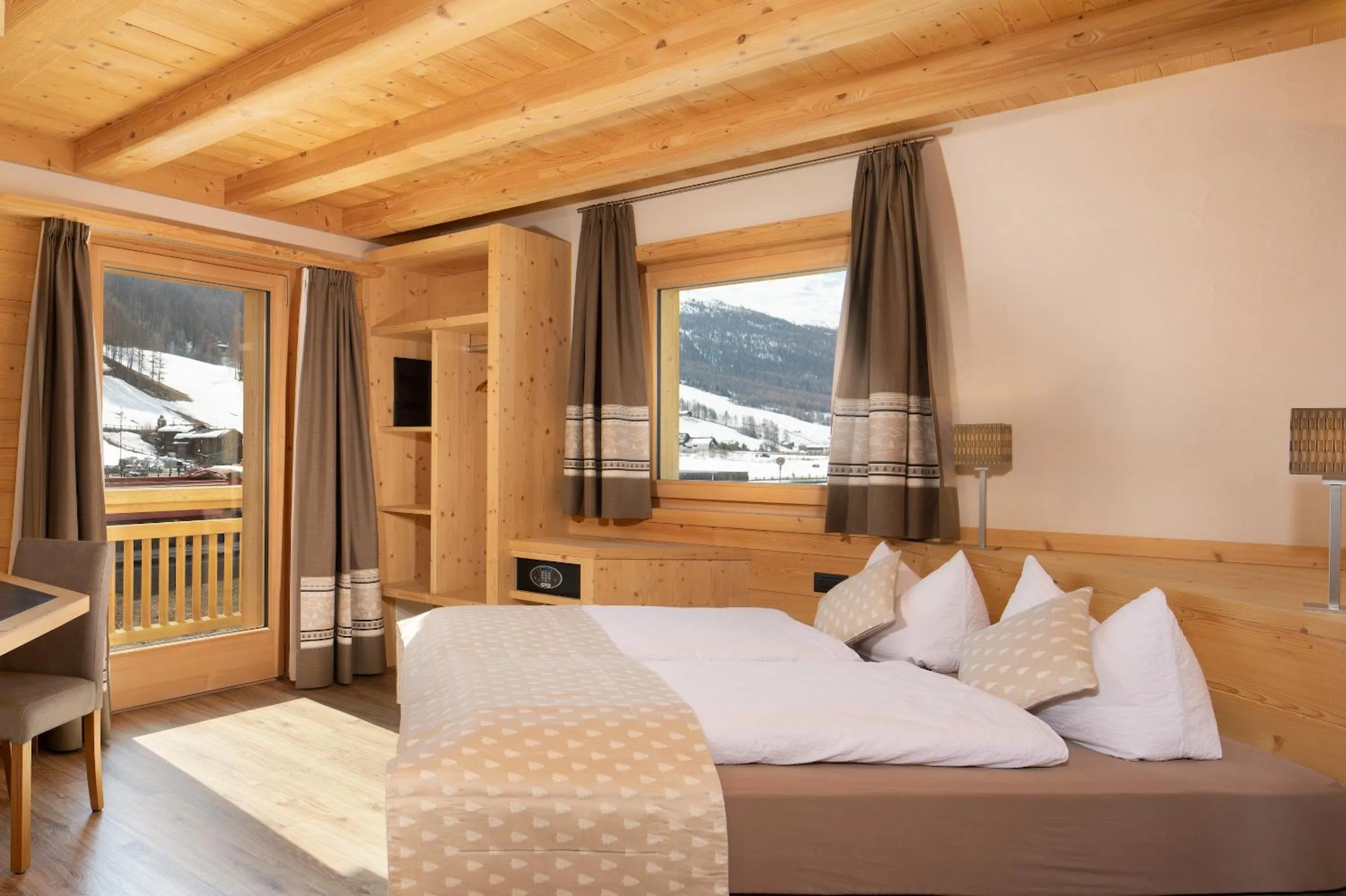Bed in B&B Ecohotel Chalet des Alpes