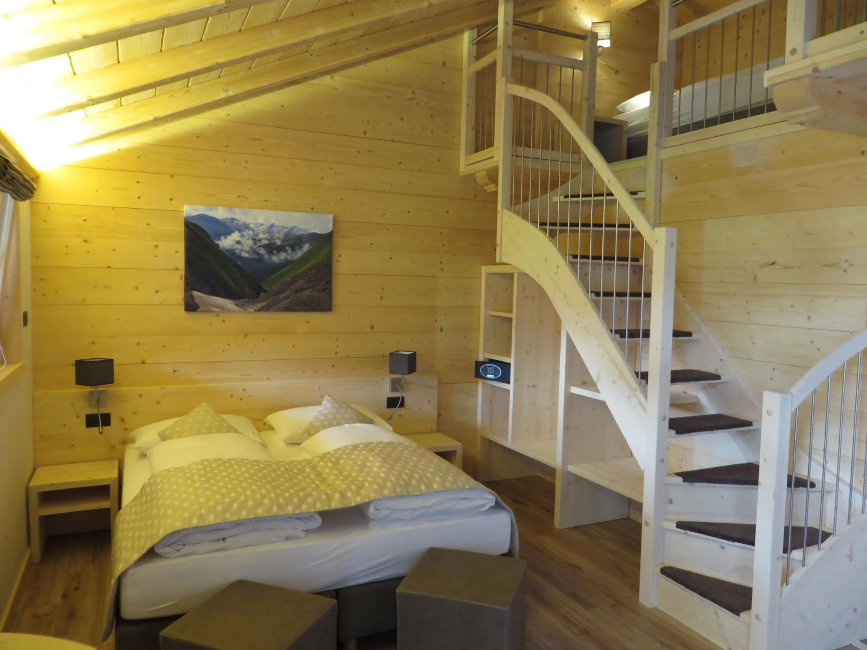 Bed in B&B Ecohotel Chalet des Alpes