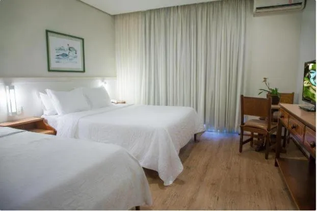 Bed in Plaza Caldas da Imperatriz Resort & Spa