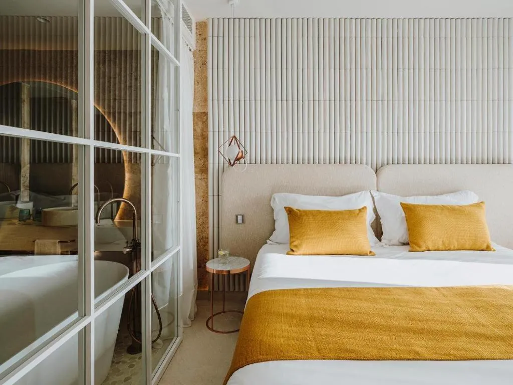 Premier - Double Room & SPA access and view to the Bay in Aguas de Ibiza Grand Luxe Hotel - Small Luxury Hotel of the World