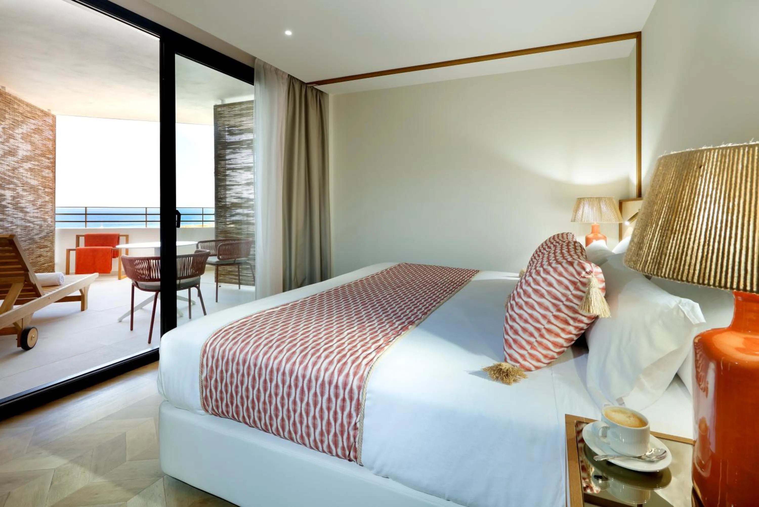 Balcony/Terrace, Bed in TRS Ibiza Hotel - Adults Only