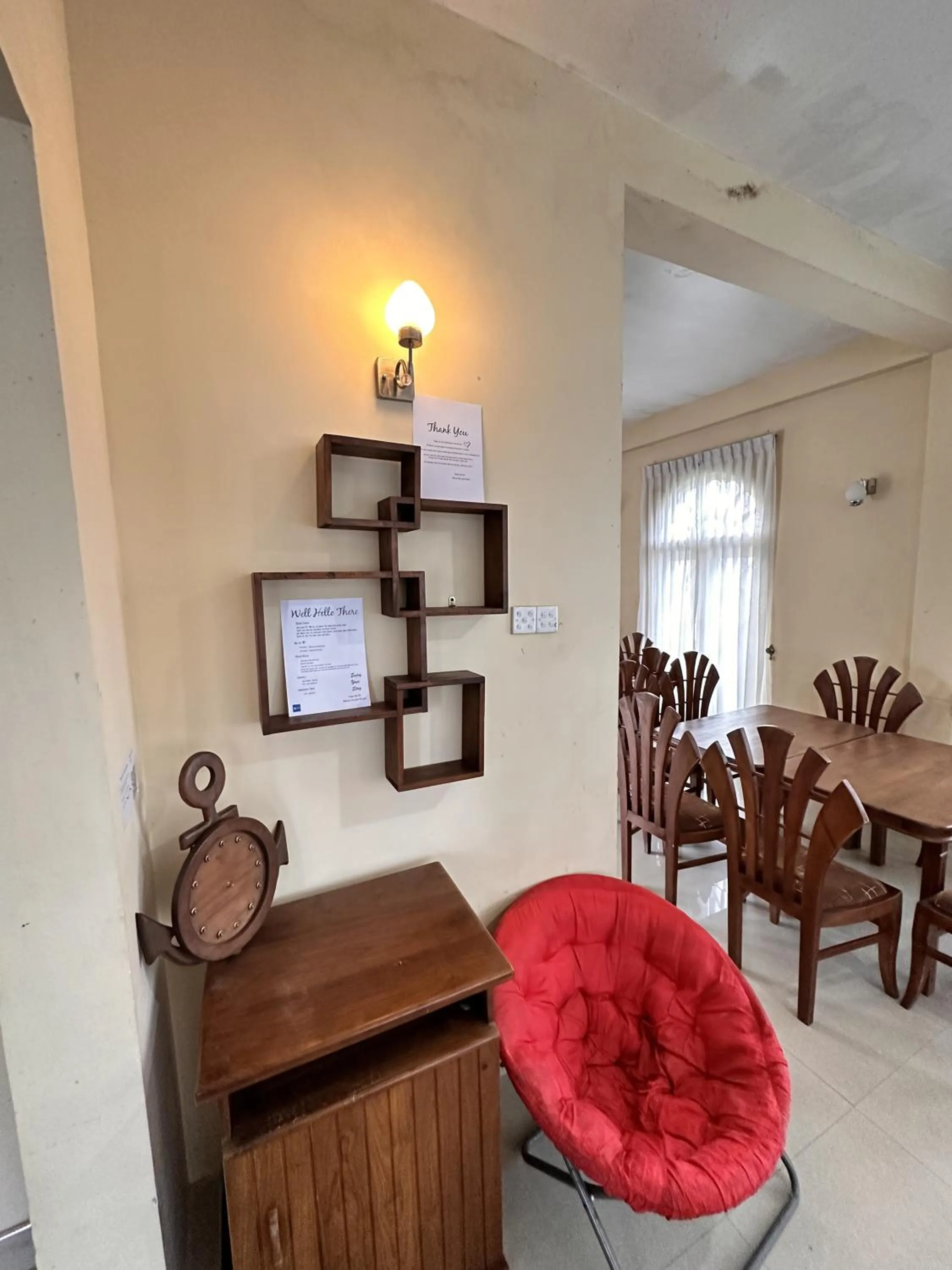 Seating area in Maples Holiday Resort