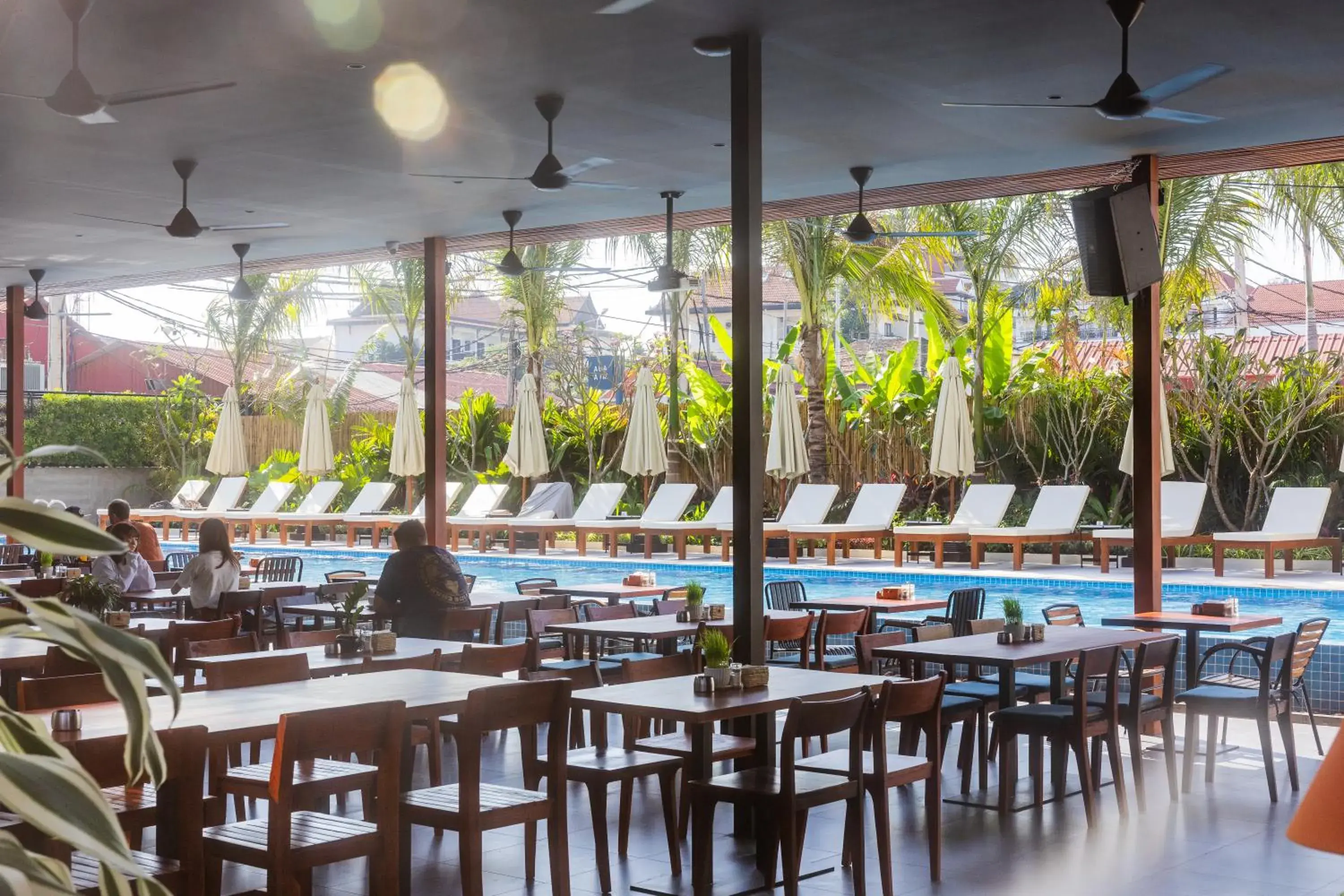 Pool view in Onederz Siem Reap Pool view in Onederz Siem Reap