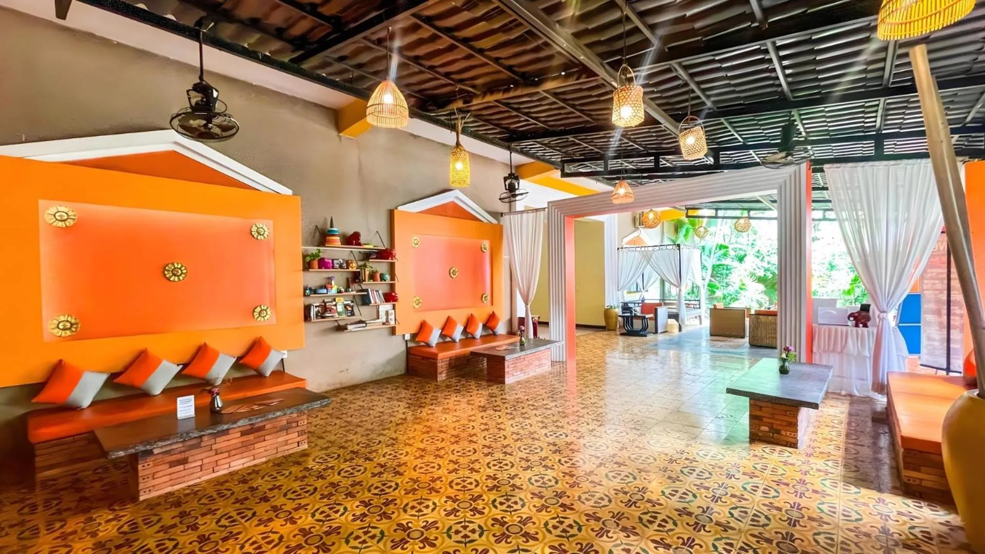 Lobby or reception in Central Indochine d'Angkor Hotel