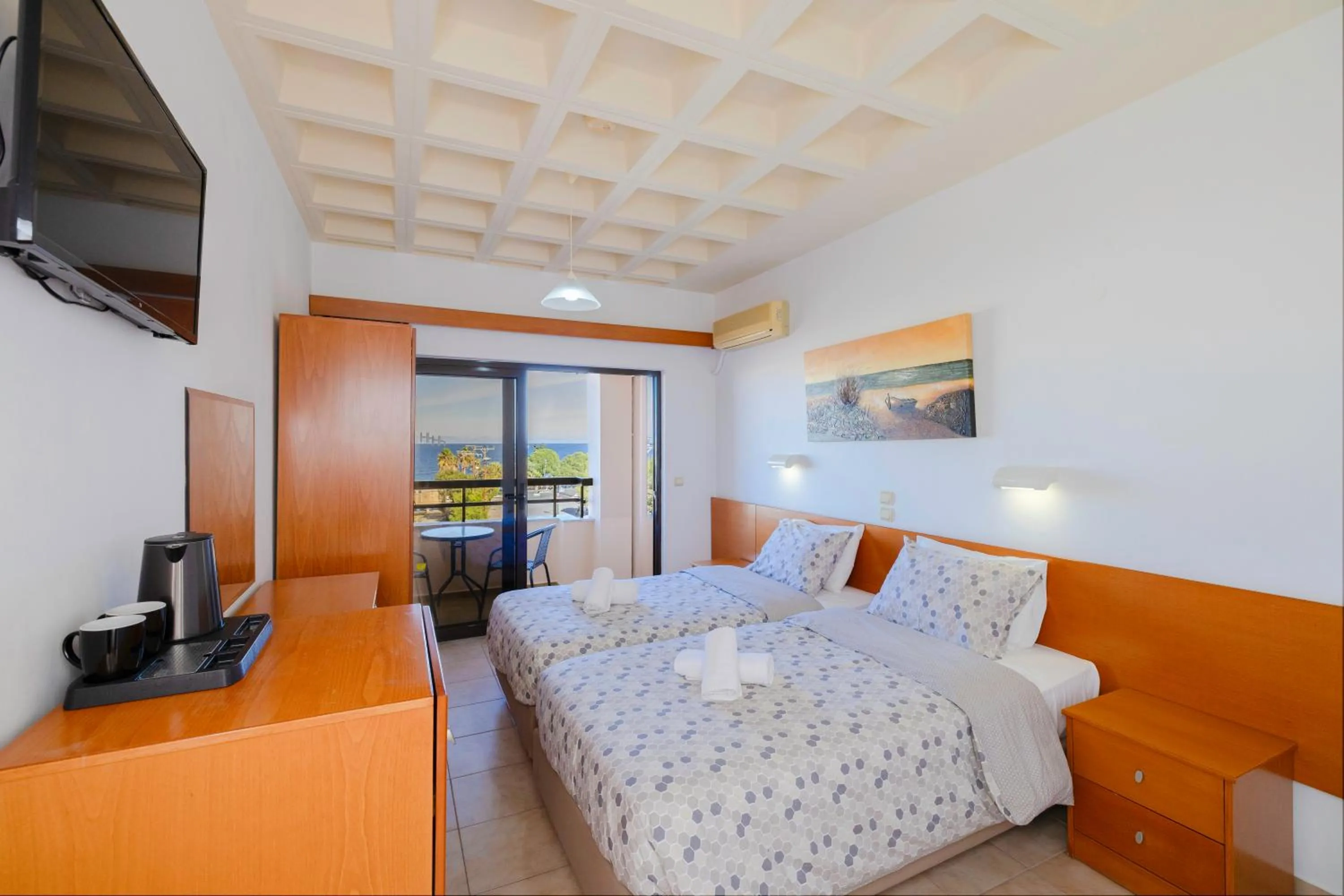 Bedroom in Heleni Beach Hotel