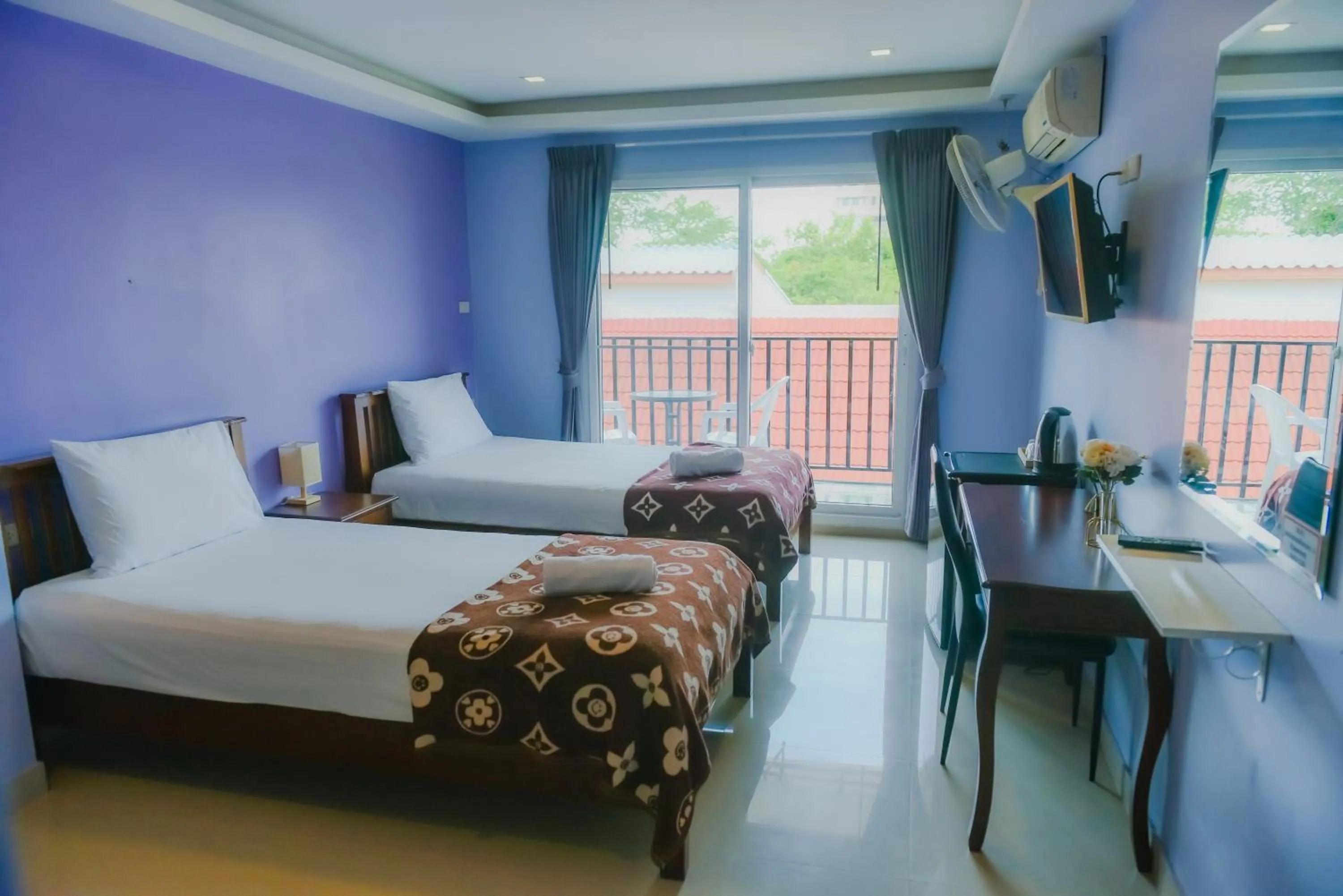 Bed in Patumnak Beach Guesthouse