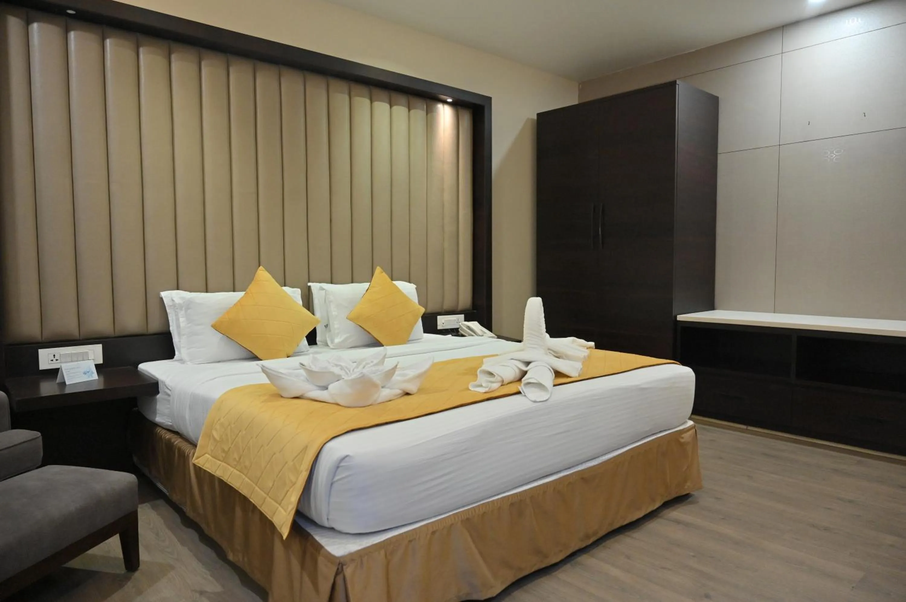 Bed in Hotel Palacio