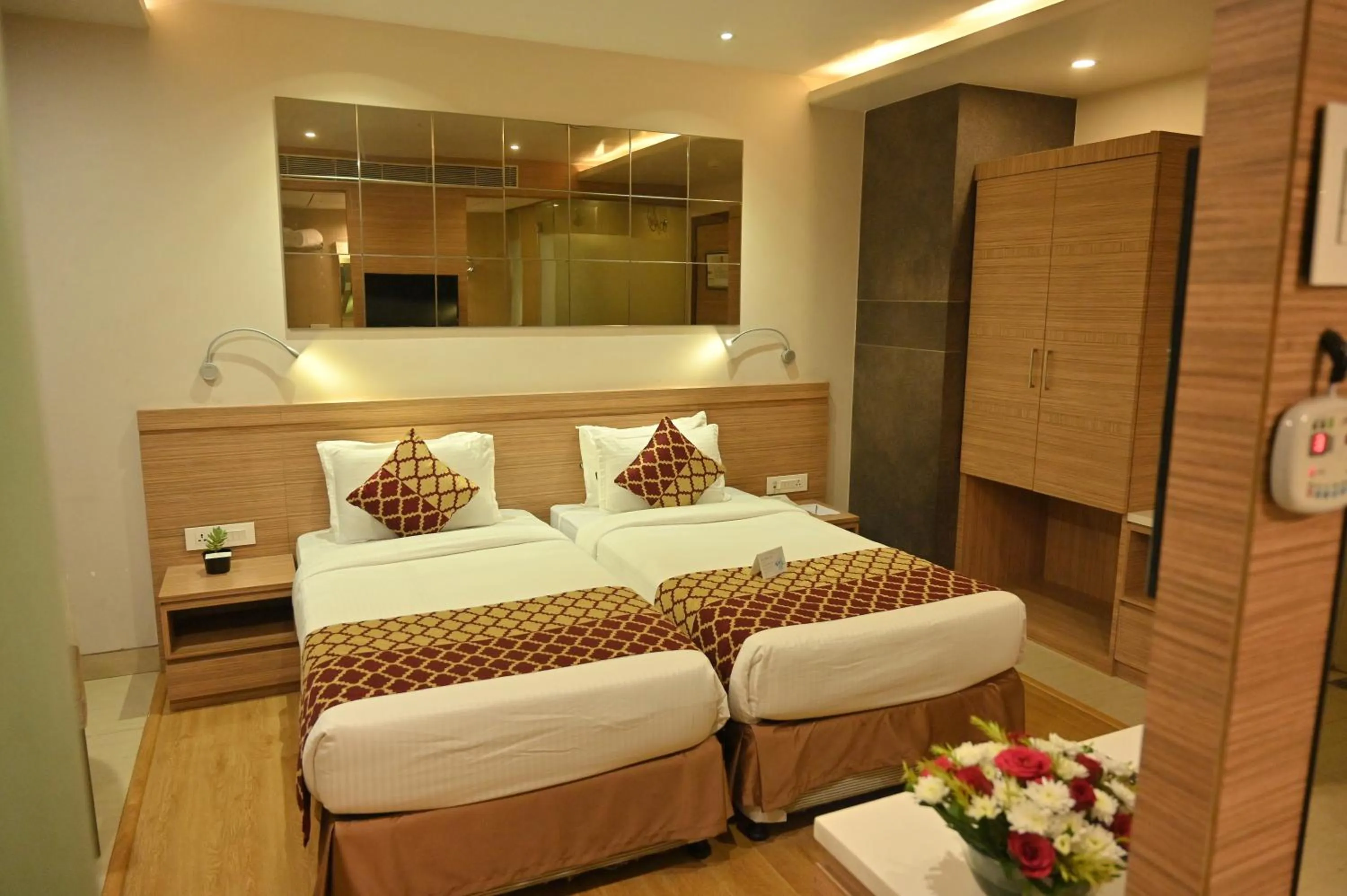 Bed in Hotel Palacio