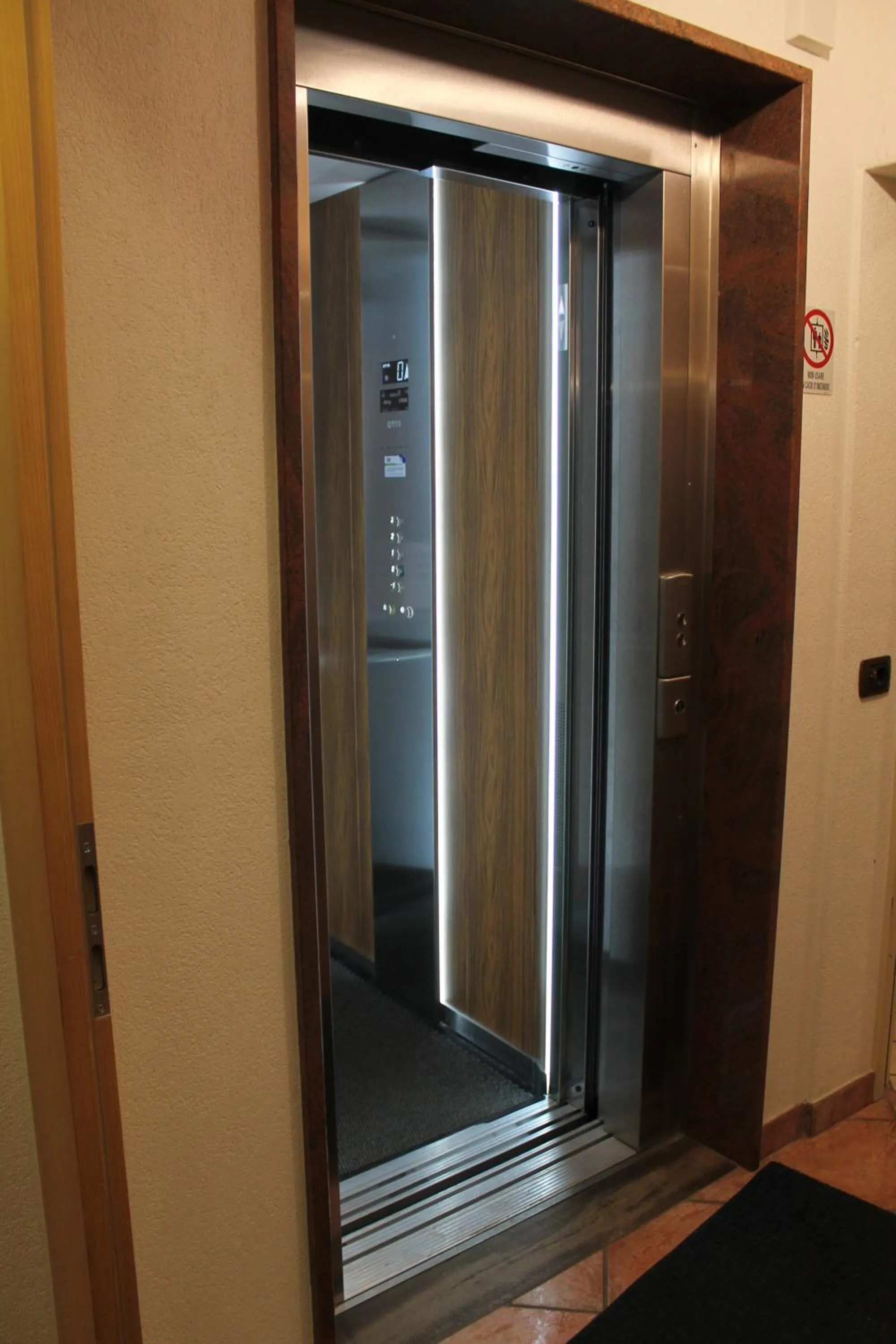 elevator in Hotel Miramonti
