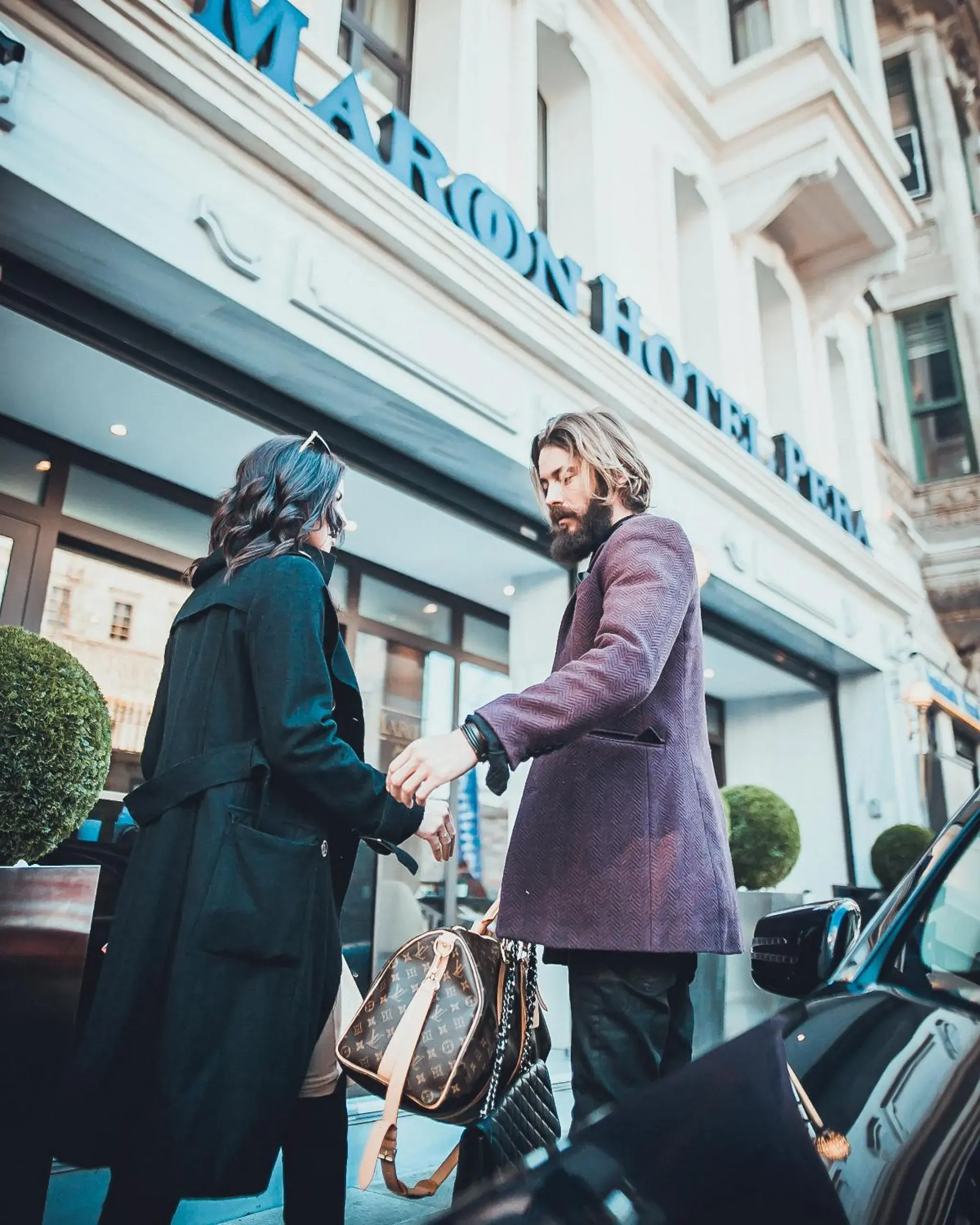 Facade/entrance in Maroon Hotel Pera Facade/entrance in Maroon Hotel Pera