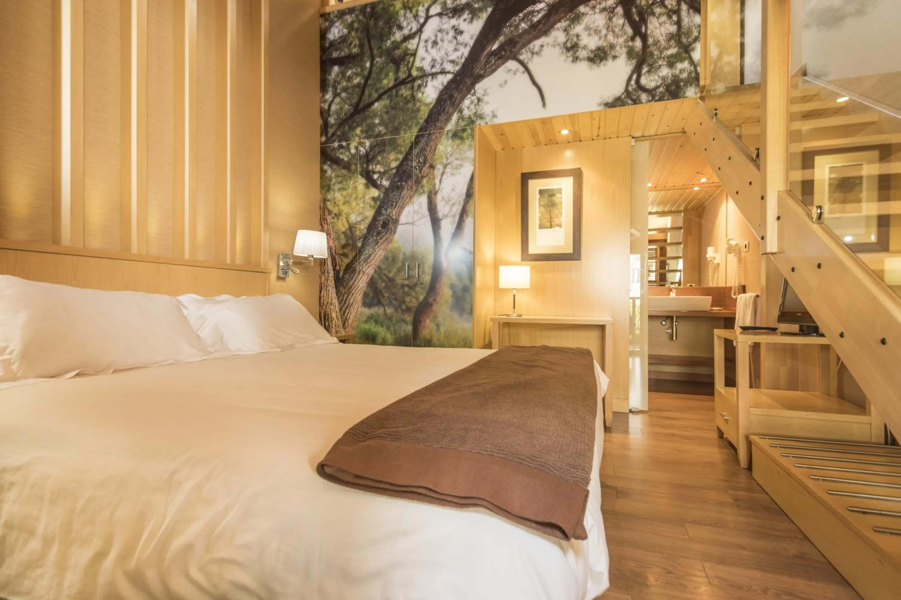 Bed in Hotel Casa Cornel