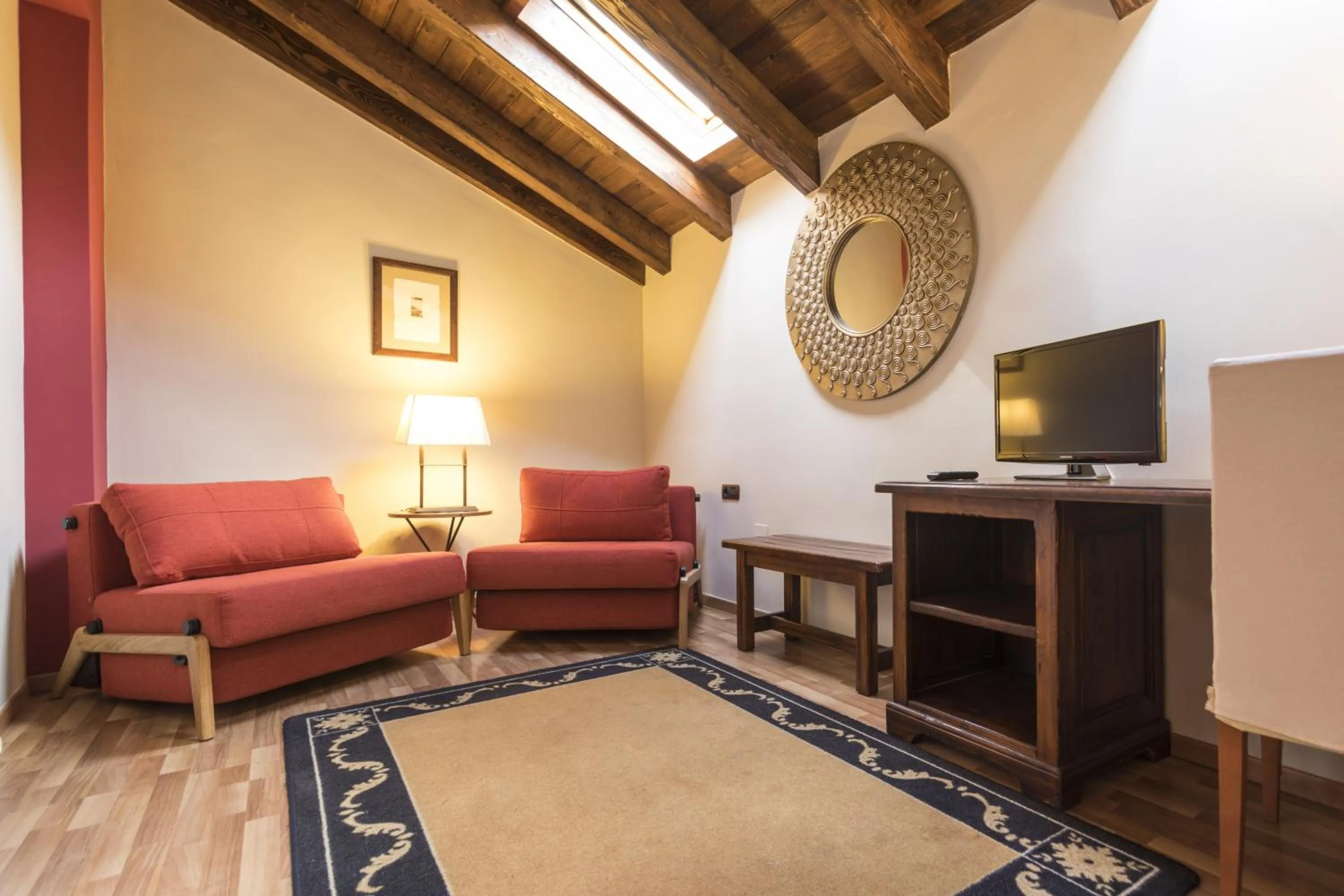 Living room in Hotel Casa Cornel
