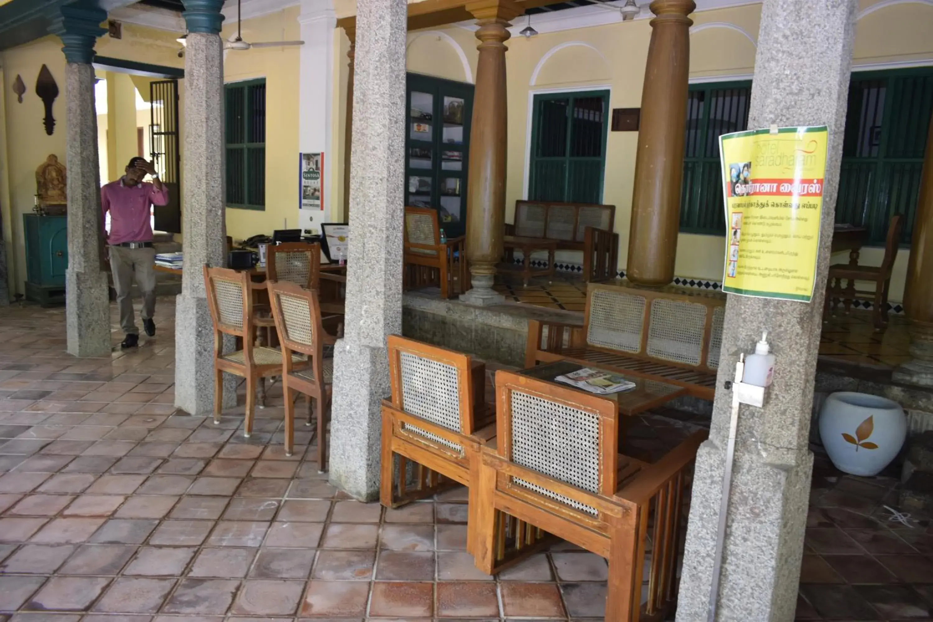 Lobby or reception in Lakshmi Vilas Lobby or reception in Lakshmi Vilas