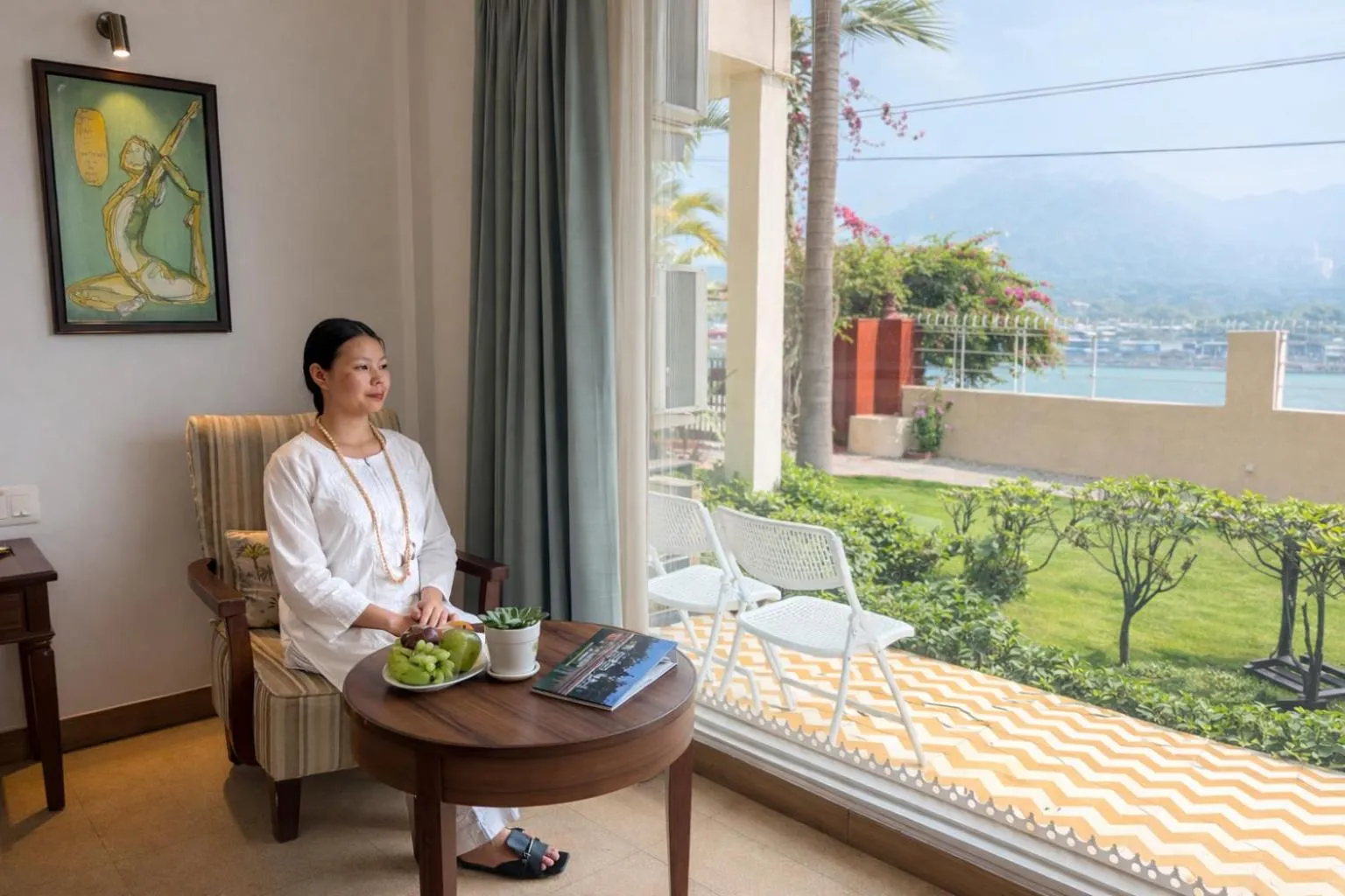 Garden view in Yog Niketan By Sanskriti