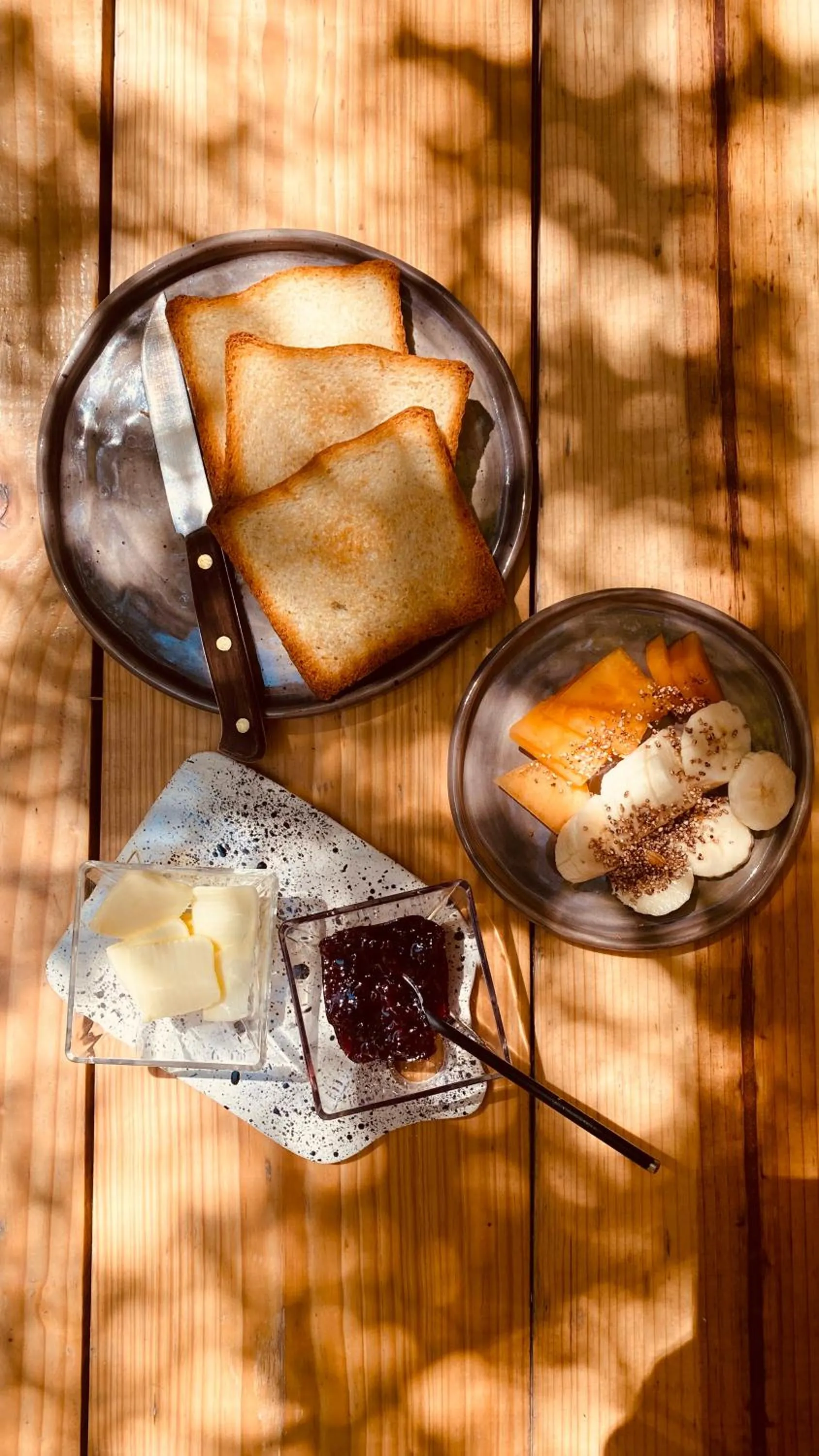 Continental breakfast in Lool Beh Hostal