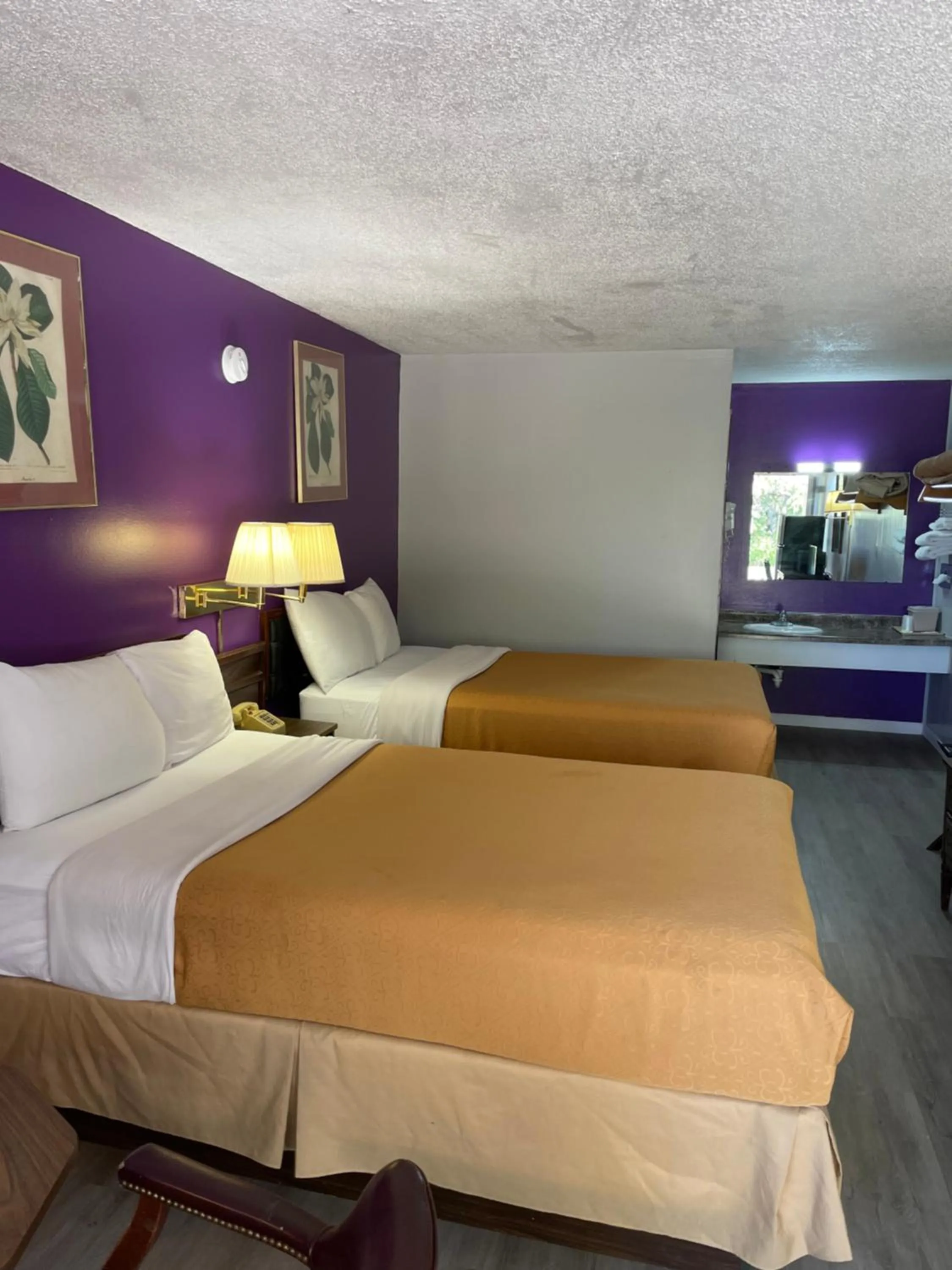 Bed in Budget Host Inn