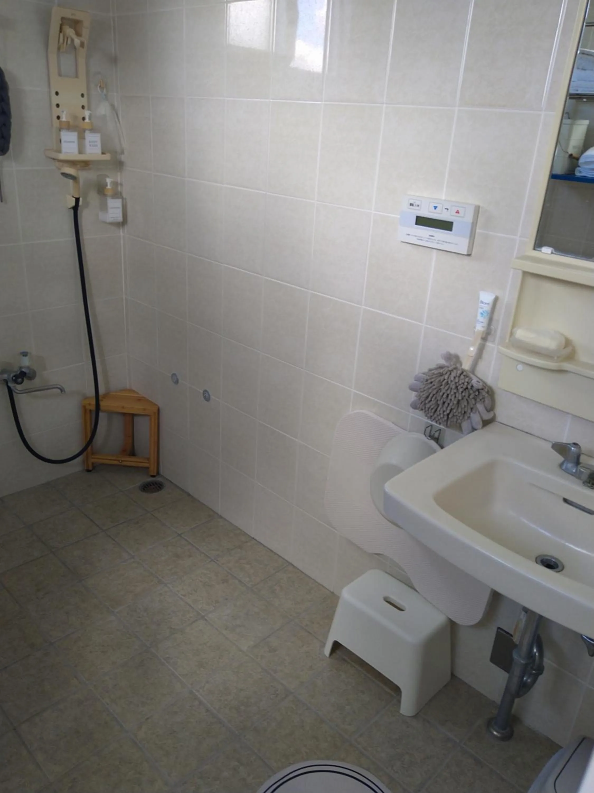 Shower in Minshuku Zabaru