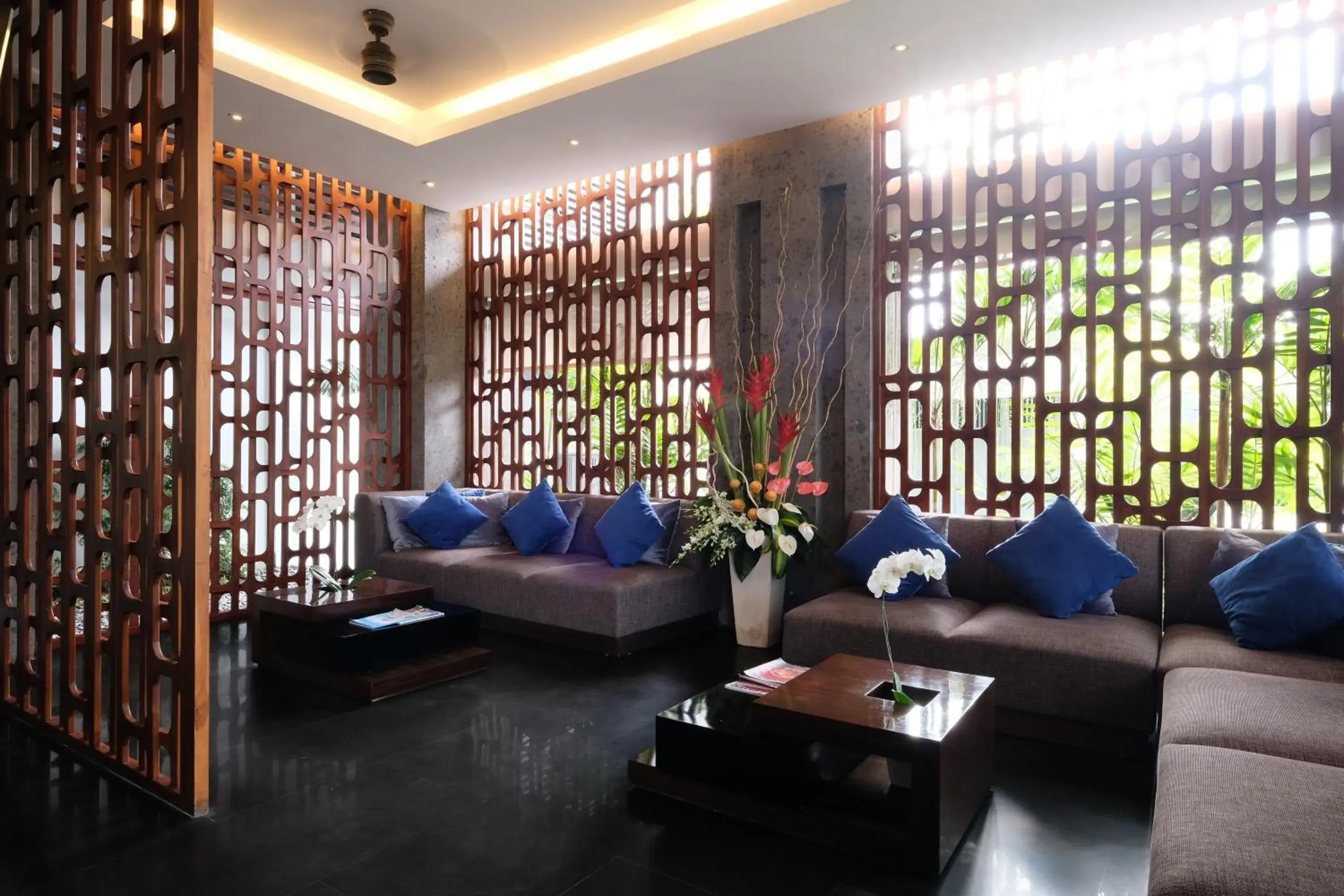 Lobby or reception in Prasana Villas by Arjani Resorts Lobby or reception in Prasana Villas by Arjani Resorts