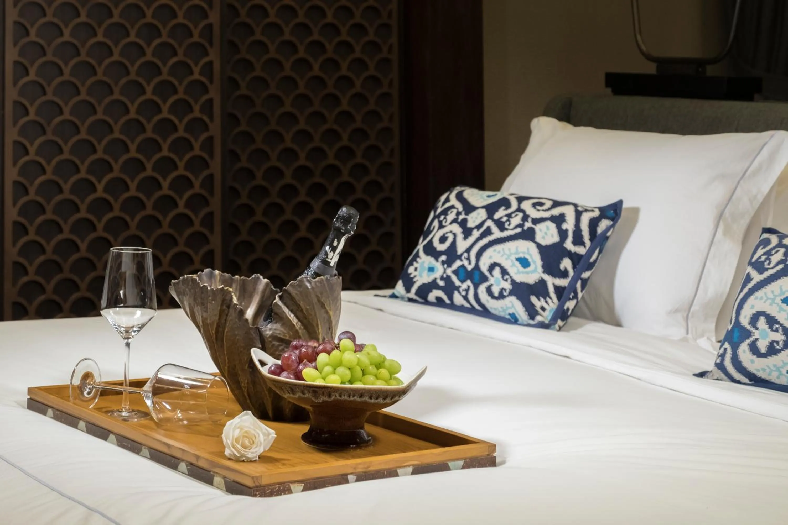 Decorative detail, Bed in Prasana Villas by Arjani Resorts