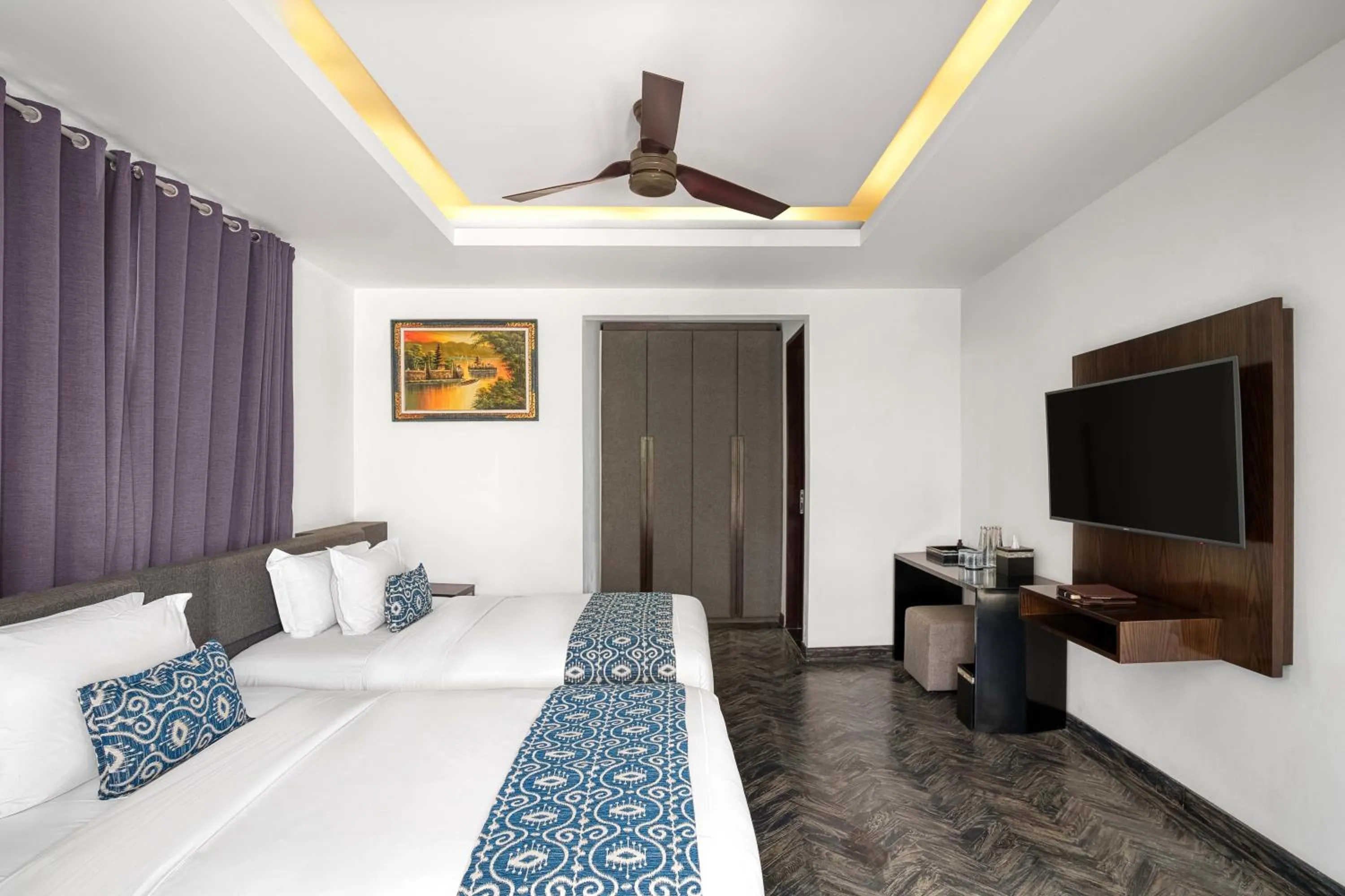 Bed in Prasana Villas by Arjani Resorts