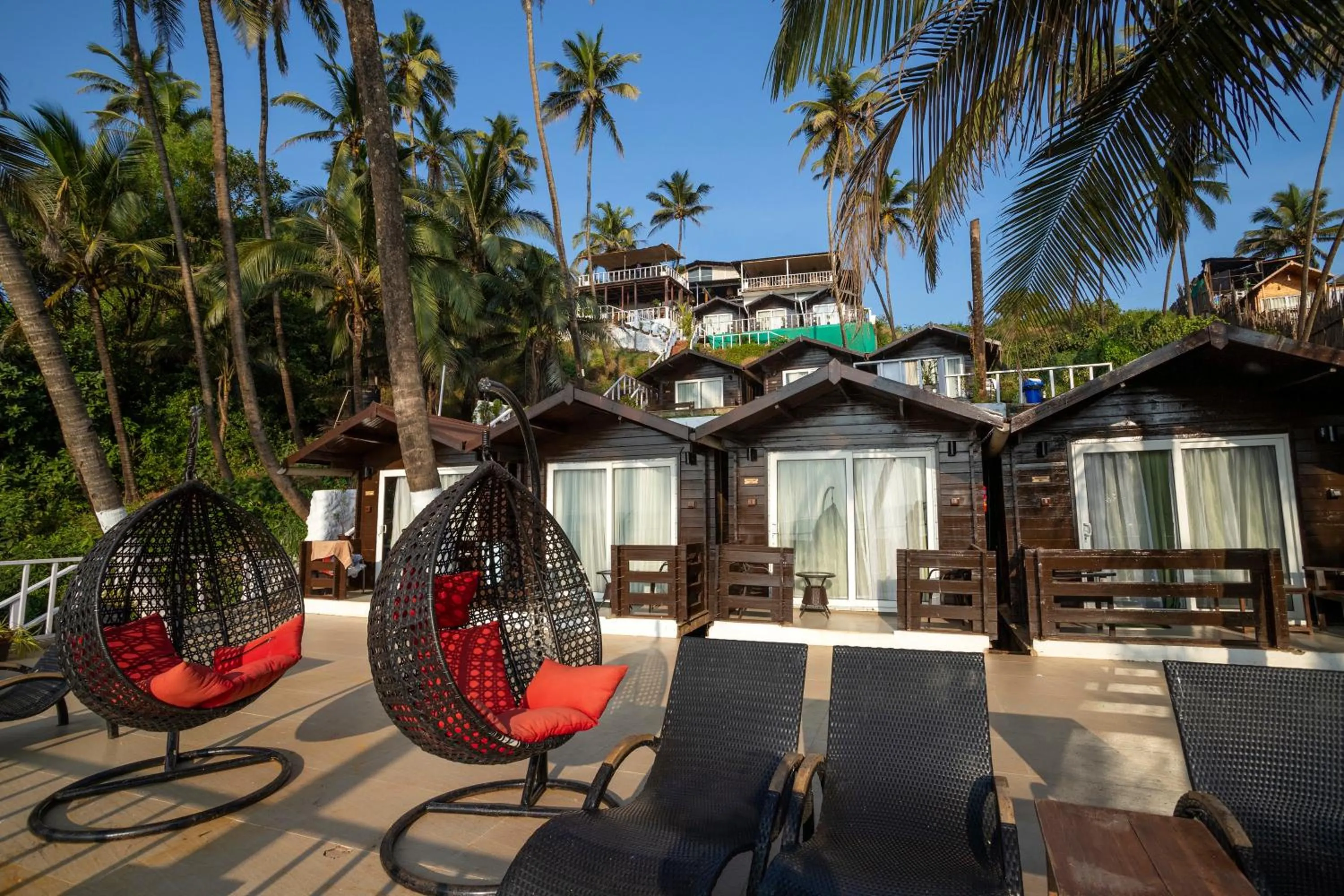 Balcony/Terrace in Antares Beach Resort, Vagator