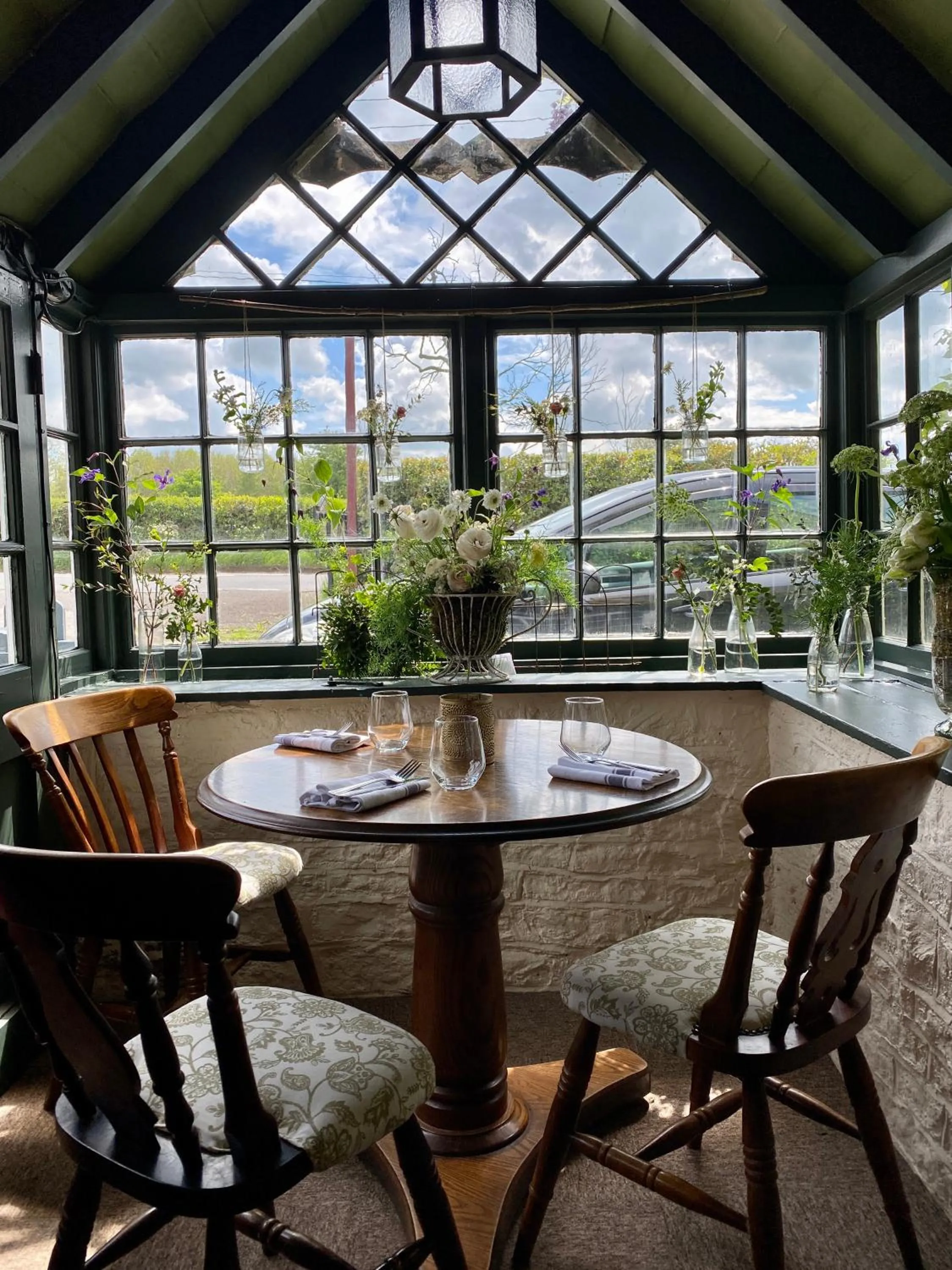 Dining area in The Lion at West Pennard
