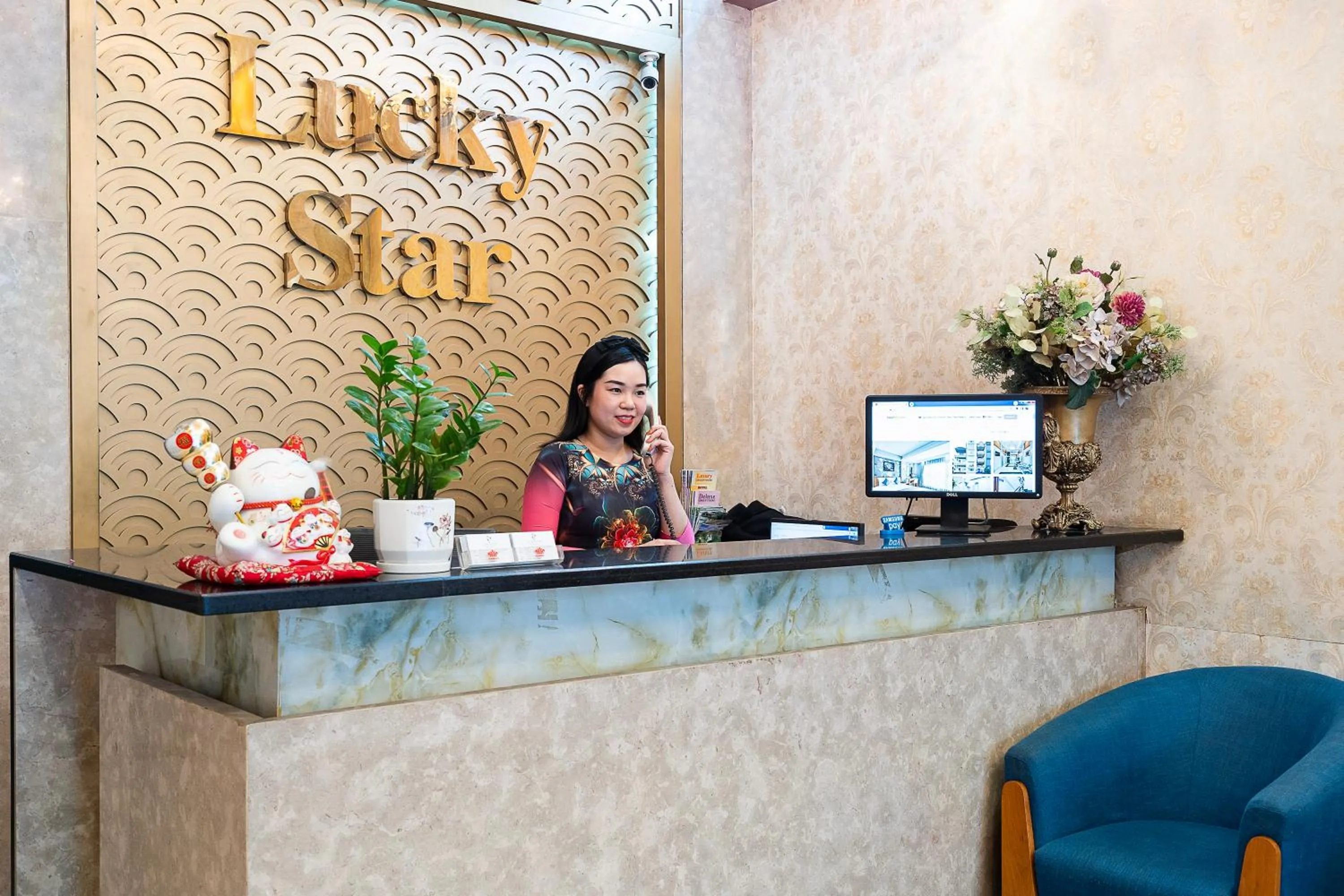 Lobby or reception in Lucky Star Hotel 146 Nguyen Trai