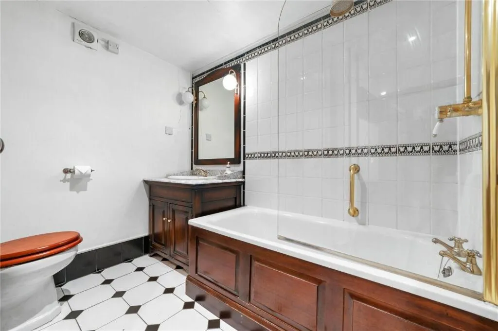 Bathroom in Unique Home in Prime Location in Dedham