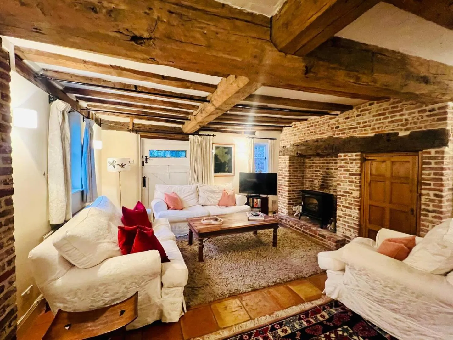 Living room in Unique Home in Prime Location in Dedham