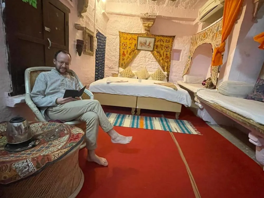 Bed in Shiva Guest House