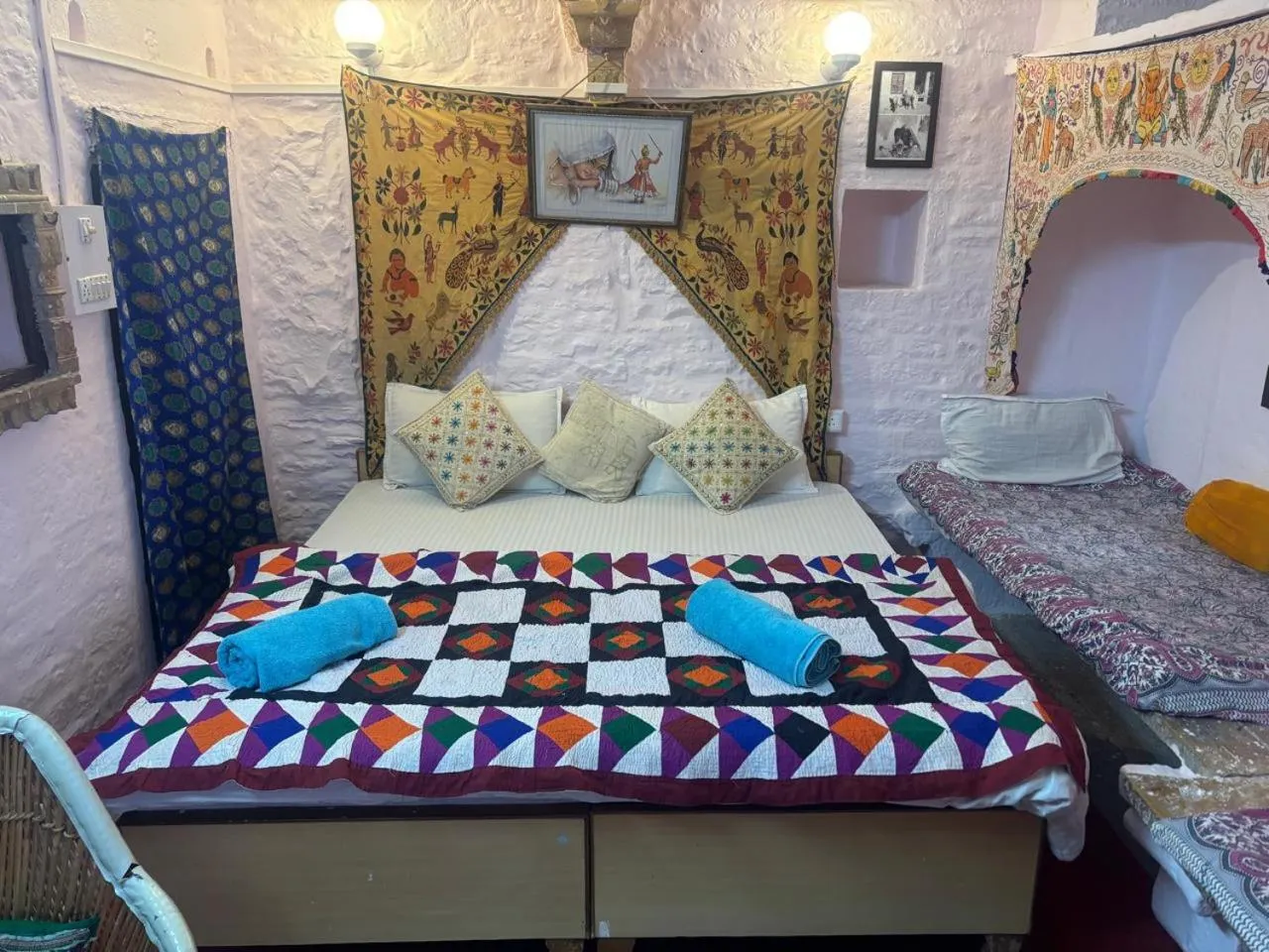 Bed in Shiva Guest House