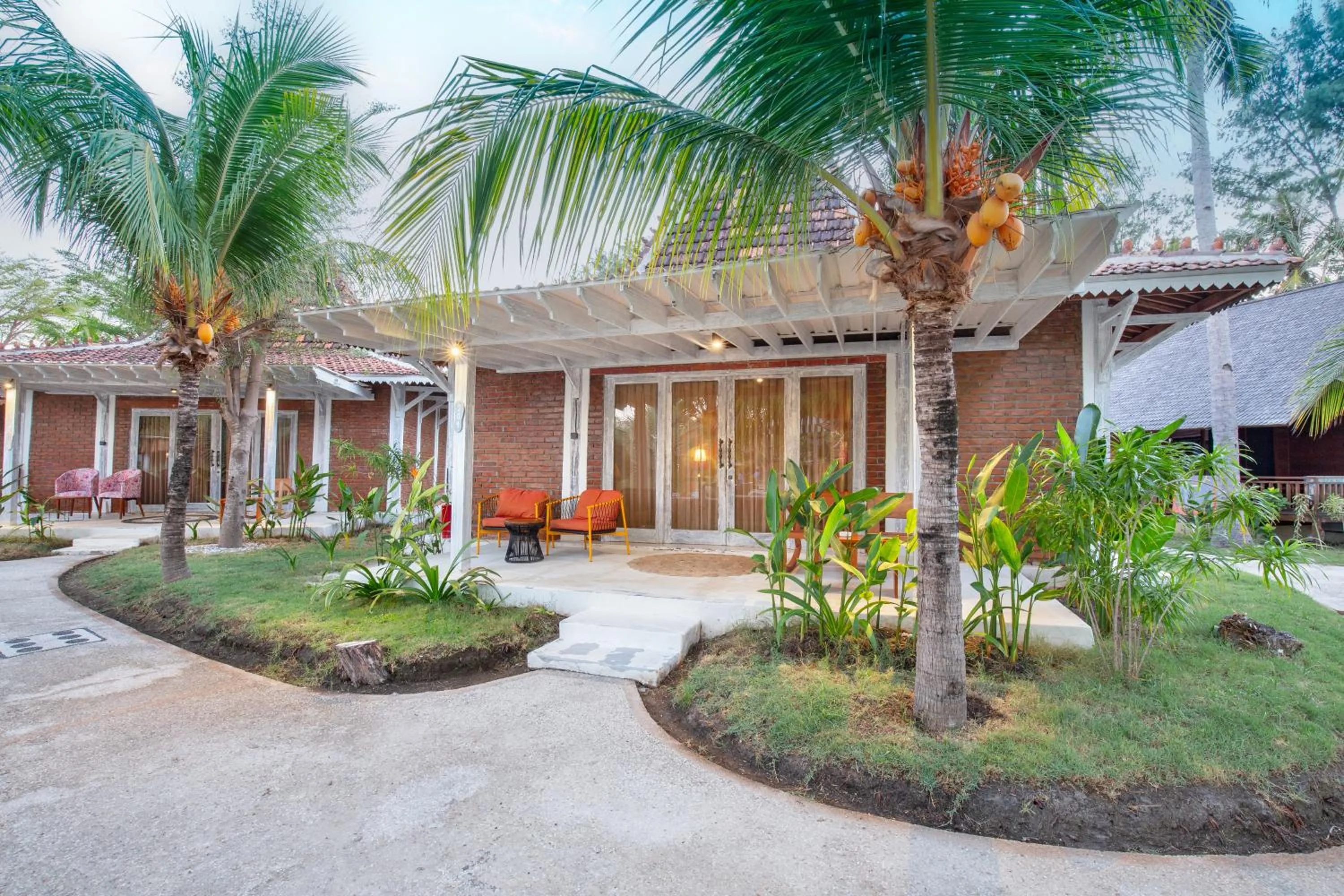 Garden view in FRii Resort Gili Trawangan