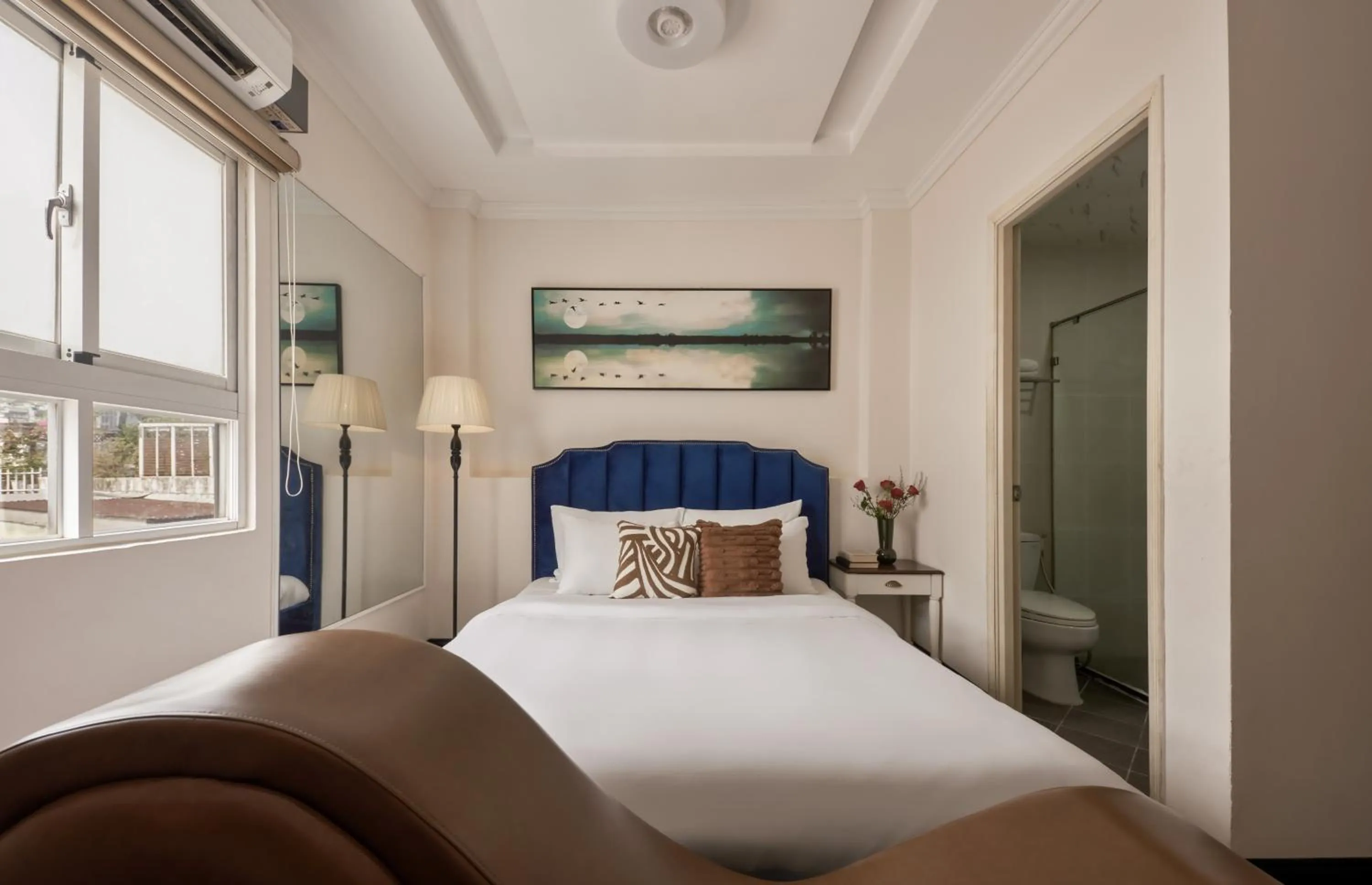 Bed in Quy Hung Hotel And Spa Central