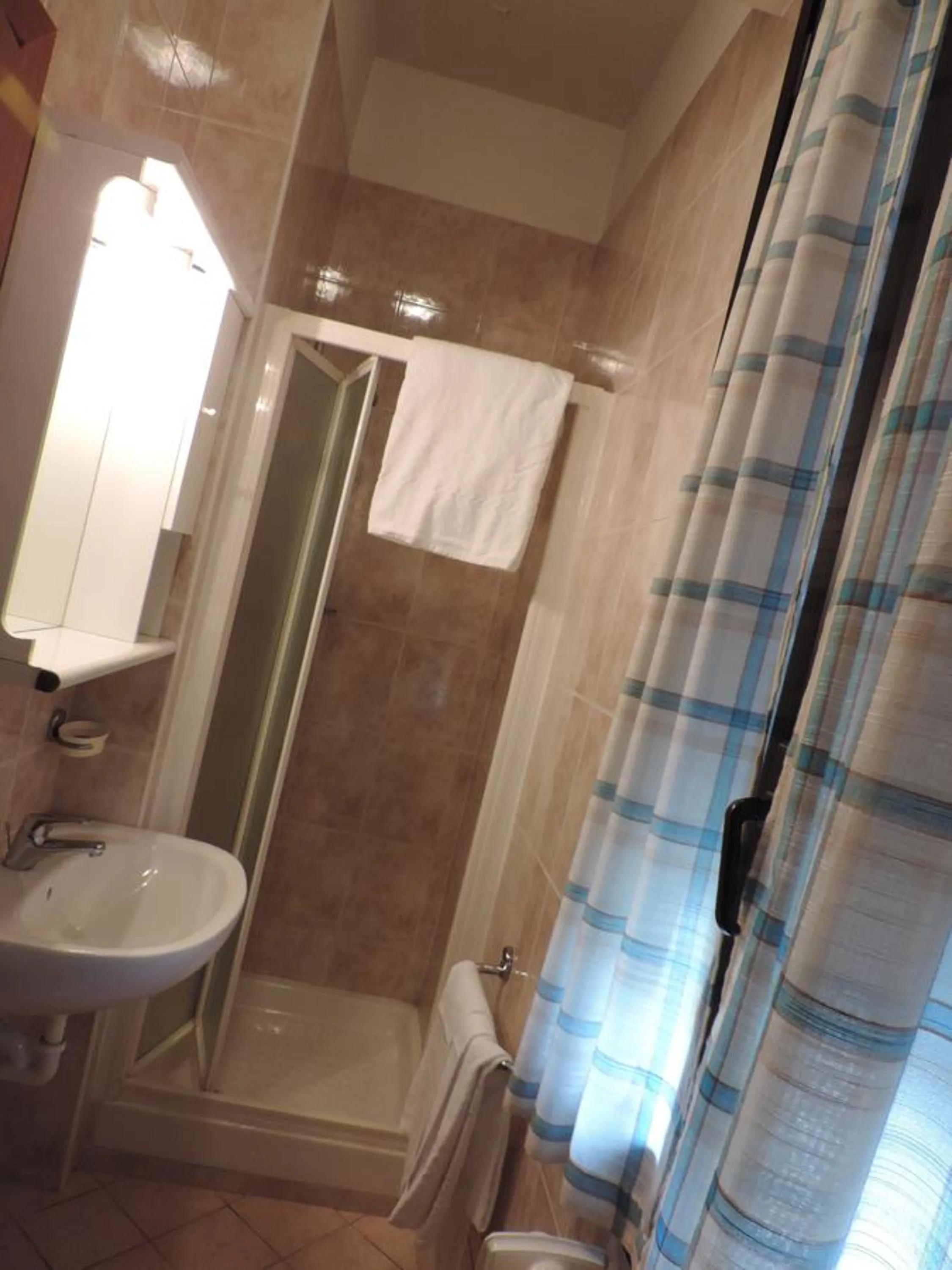 Shower in Hotel Cinzia