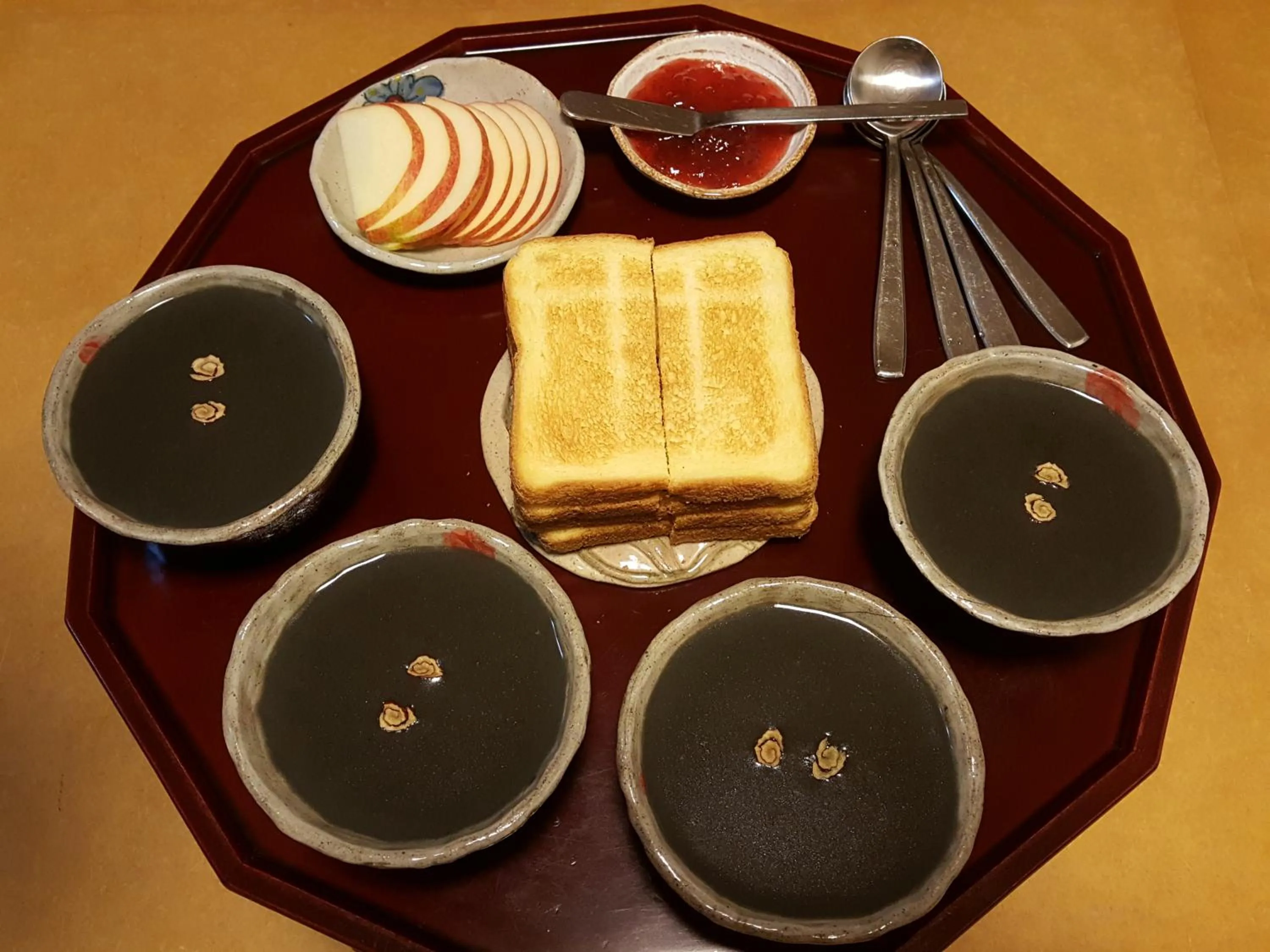 Food close-up in The Blue Cradle