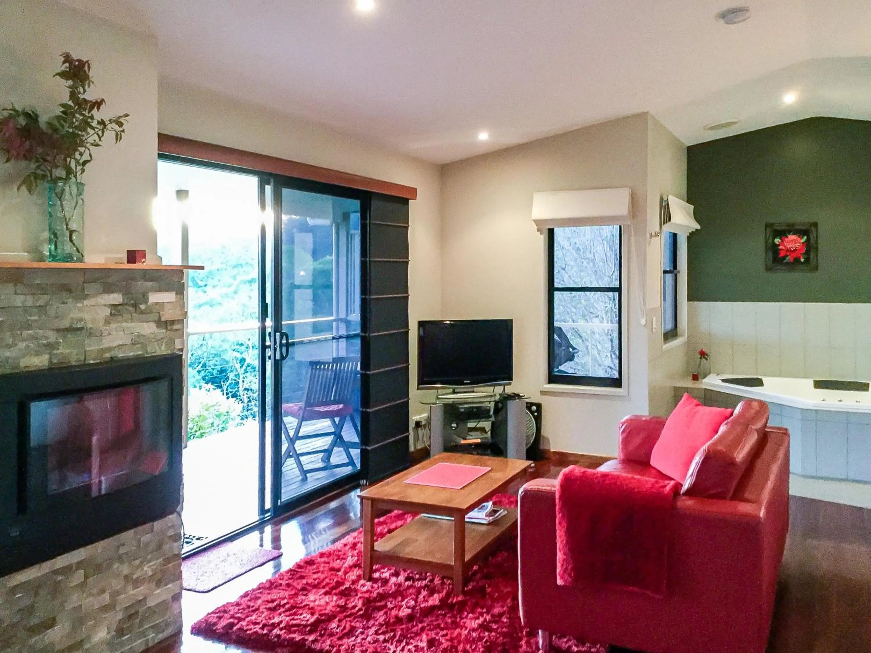 Living room in Blue Summit Cottages