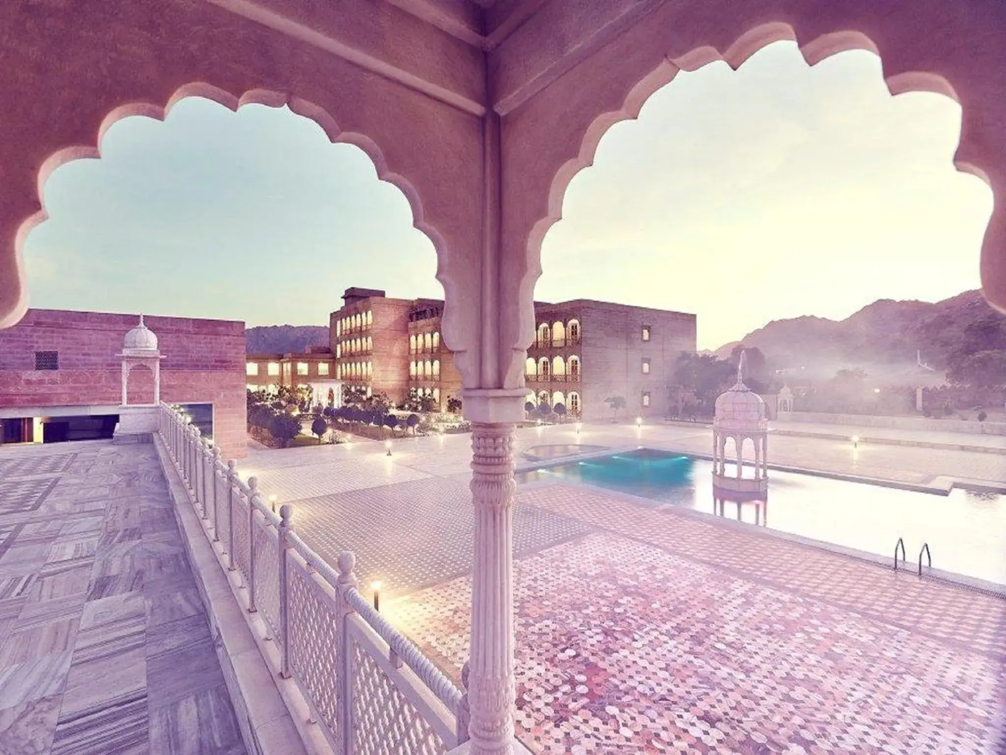 Swimming pool in Pratap Mahal Pushkar IHCL SeleQtion Swimming pool in Pratap Mahal Pushkar IHCL SeleQtion