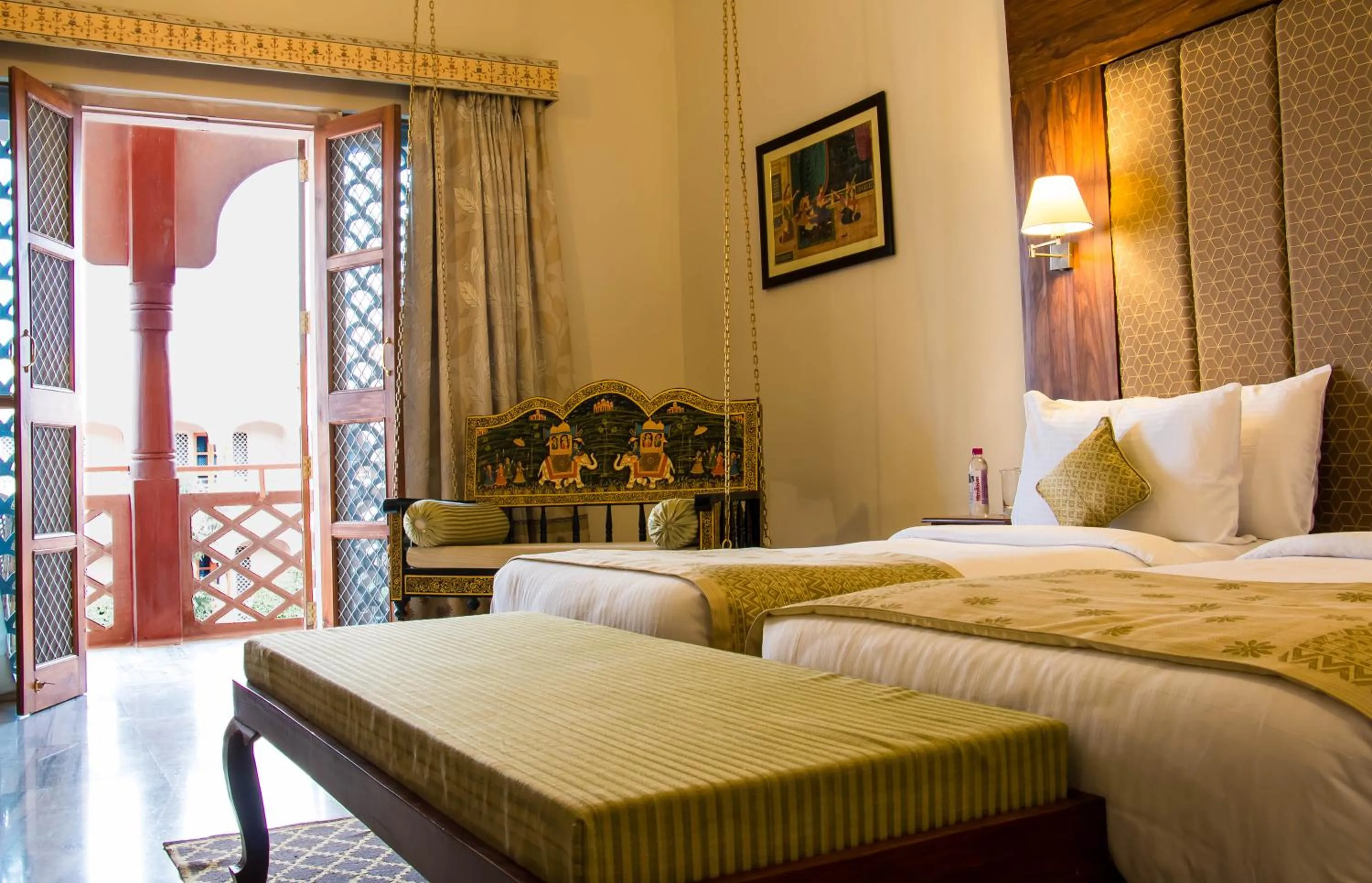 Bedroom, Bed in Pratap Mahal Pushkar IHCL SeleQtion