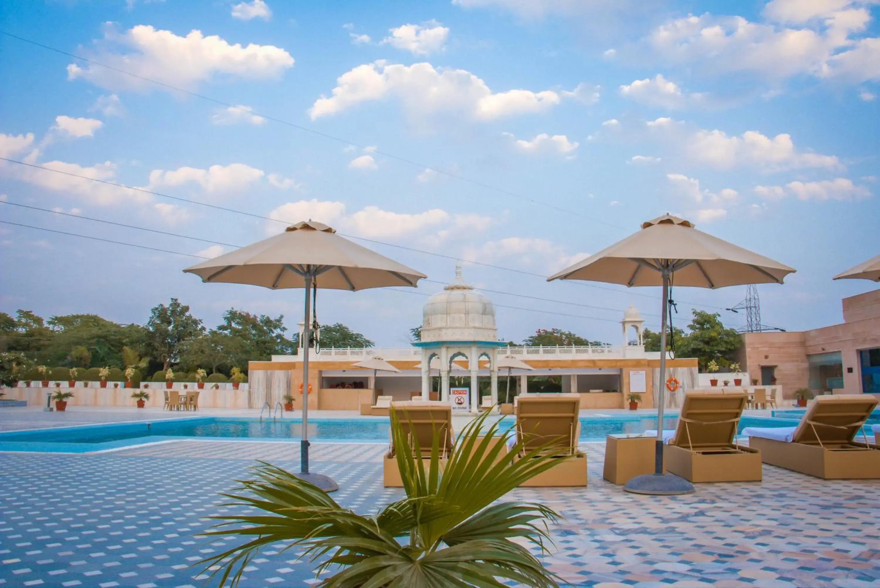 Pool view in Pratap Mahal Pushkar IHCL SeleQtion Pool view in Pratap Mahal Pushkar IHCL SeleQtion