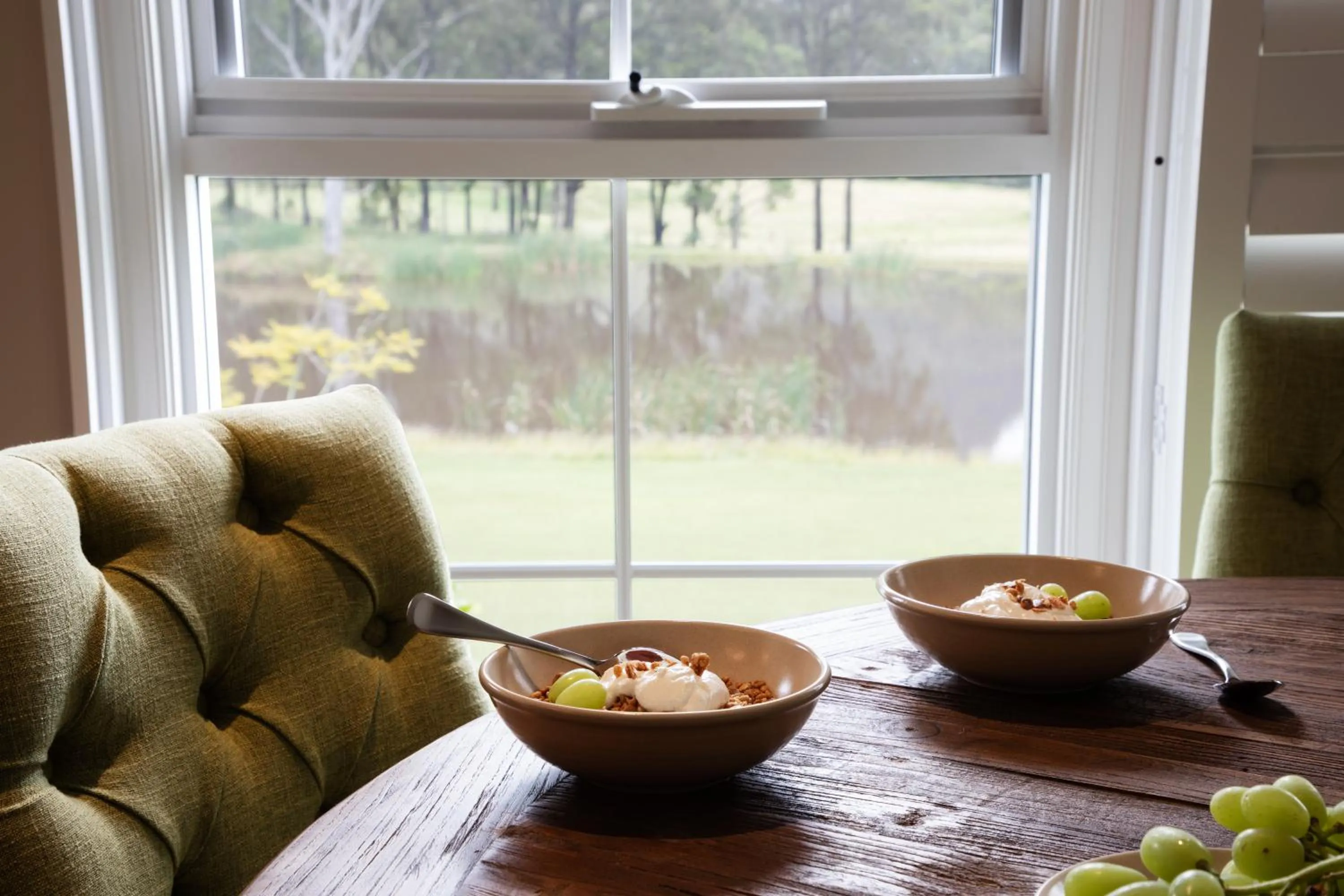 Breakfast in Brokenback Views Country Estate Hunter Valley
