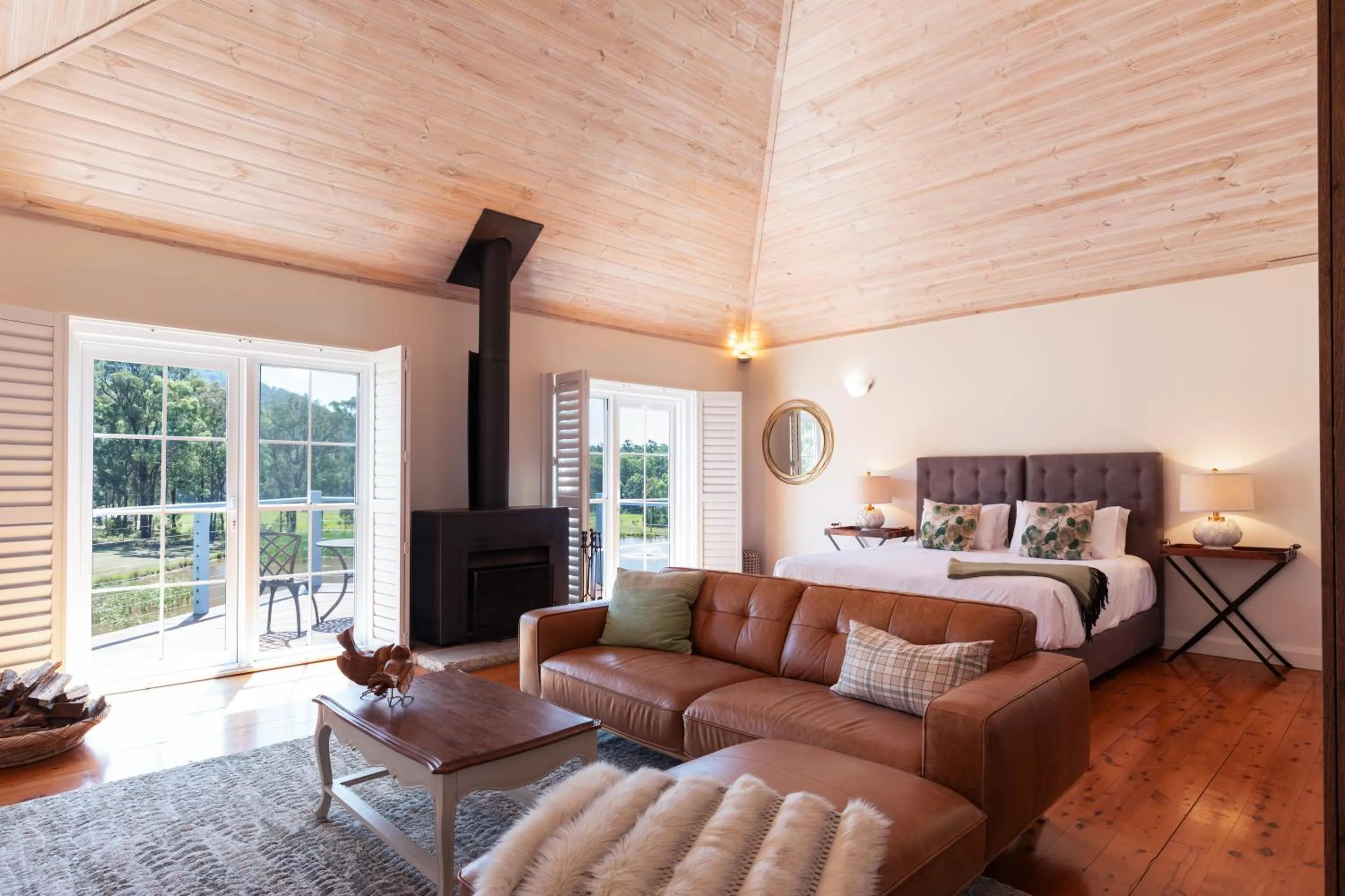 Bed in Brokenback Views Country Estate Hunter Valley