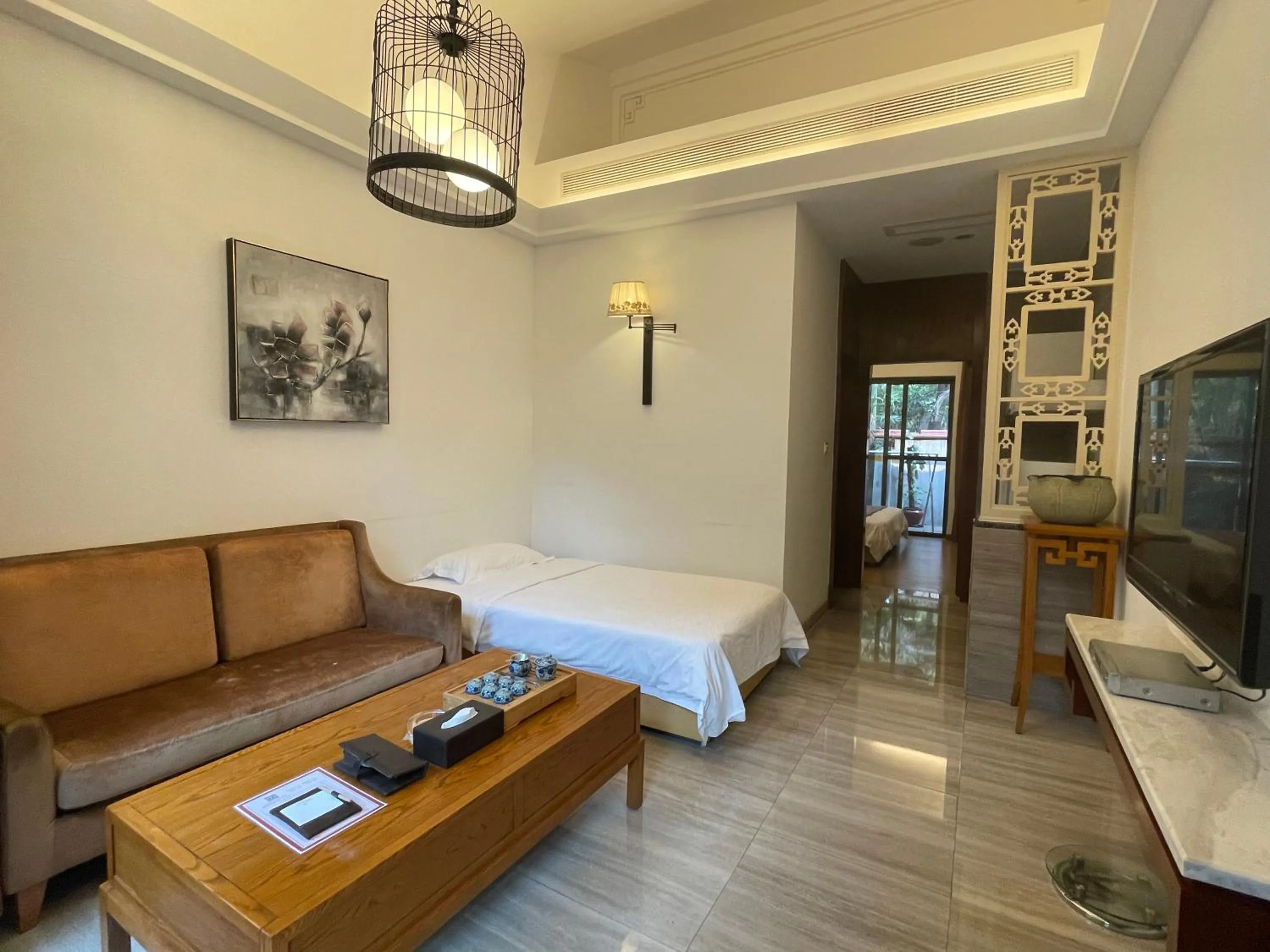 Photo of the whole room, Bed in Guangzhou Fangyuan Hotel