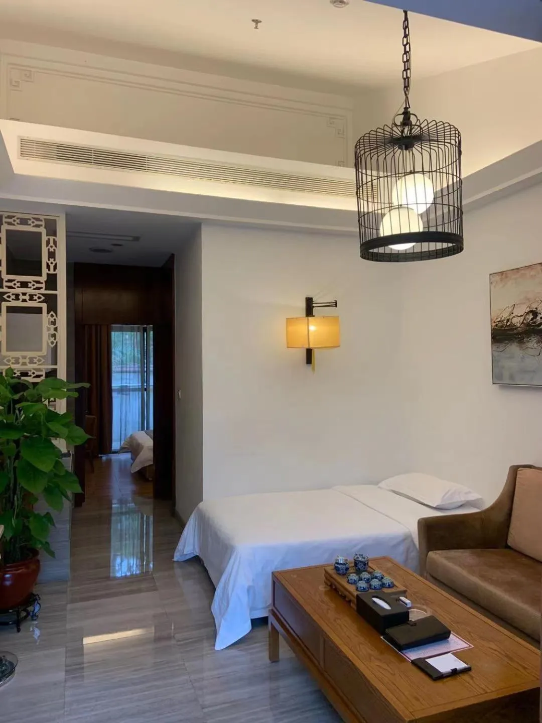 Photo of the whole room, Bed in Guangzhou Fangyuan Hotel