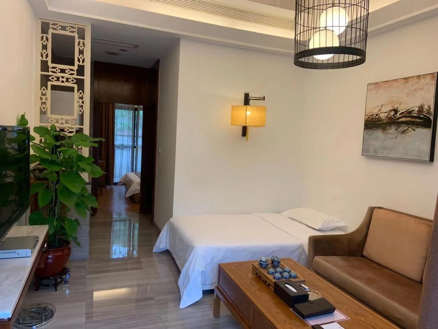 Photo of the whole room, Bed in Guangzhou Fangyuan Hotel