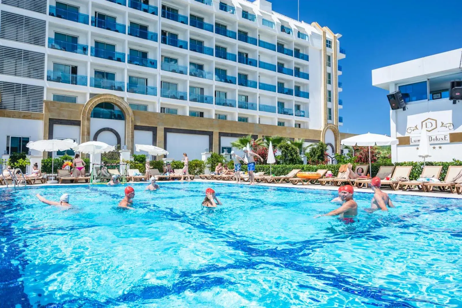 Swimming pool in The Lumos Deluxe Resort Hotel & Spa Swimming pool in The Lumos Deluxe Resort Hotel & Spa