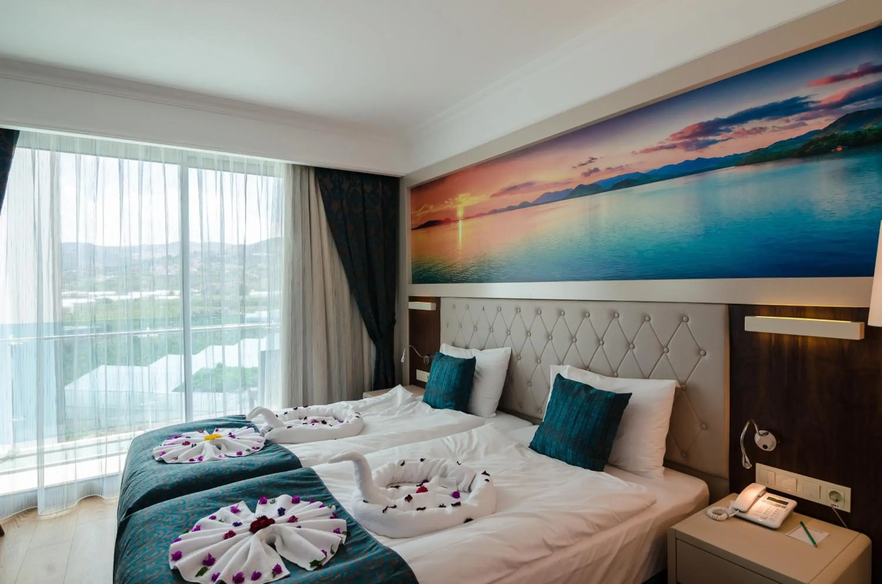 Bed in The Lumos Deluxe Resort Hotel & Spa Bed in The Lumos Deluxe Resort Hotel & Spa