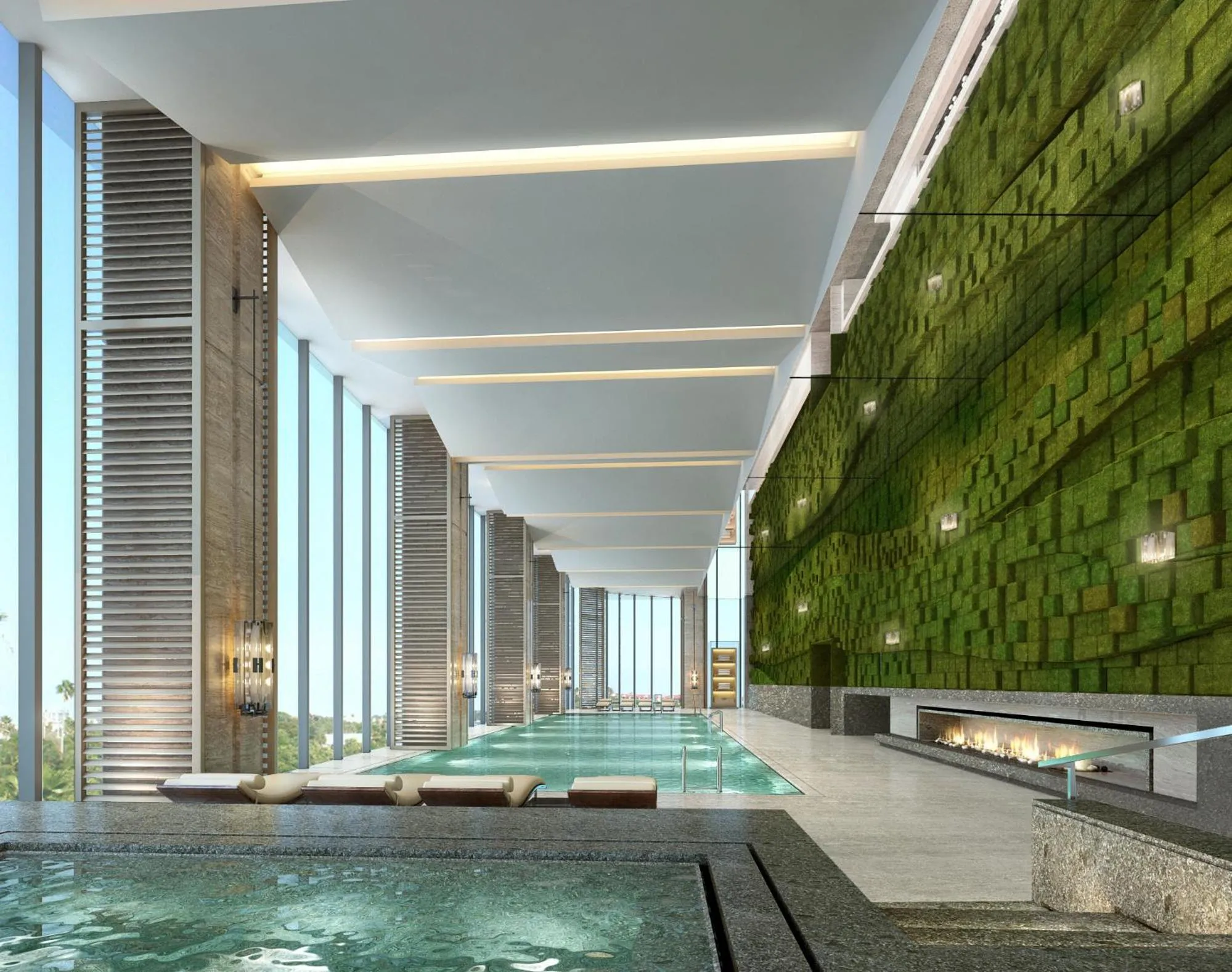 Swimming pool in Shenzhen Marriott Hotel Nanshan